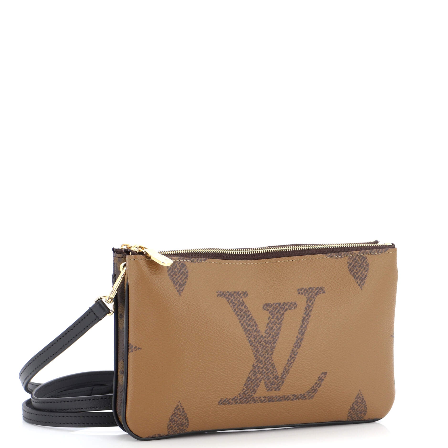 Louis Vuitton, Bags, Louis Vuitton Double Zip Pochette Bicolor Monogram  Empreinte Giant Neutral