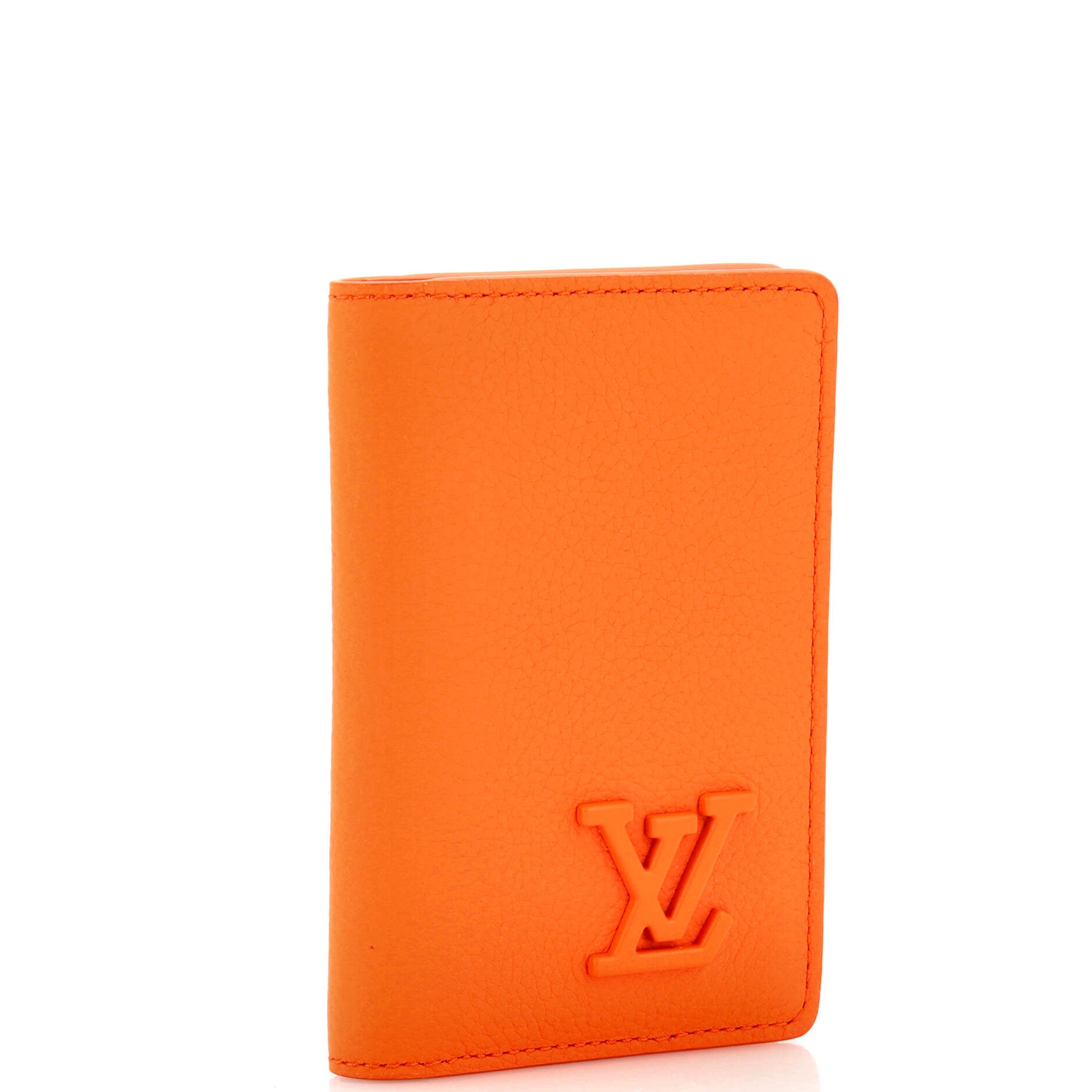 LOUIS VUITTON Damier Graphite Giant Pocket Organizer Wallet Orange