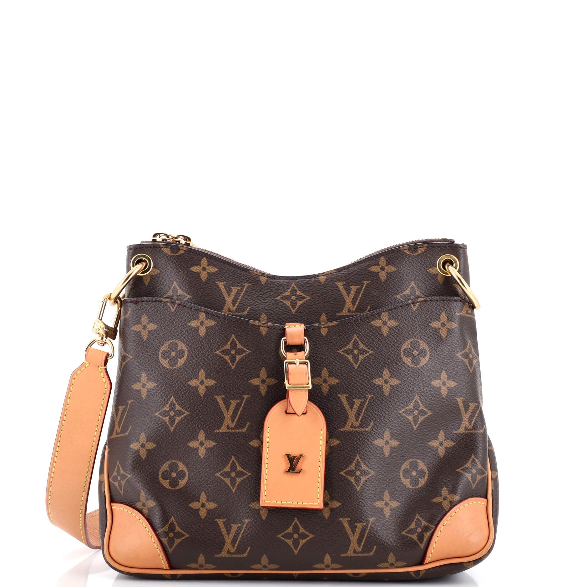 LOUIS VUITTON Odeon PM NM Monogram Canvas Shoulder Bag Brown