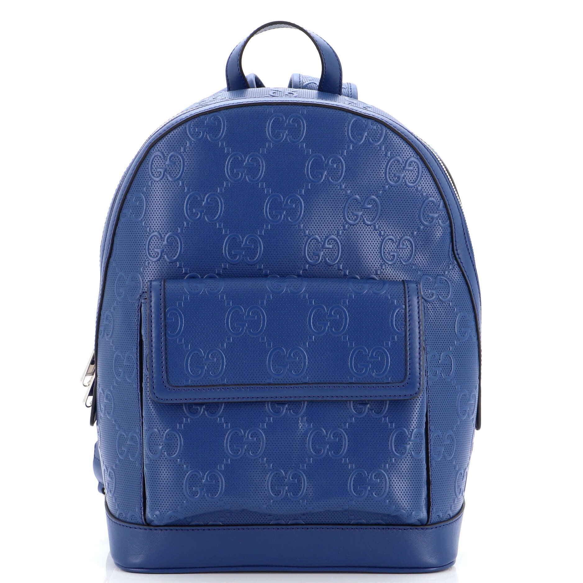 Pocket Backpack GG Embossed Perforated Leather Large