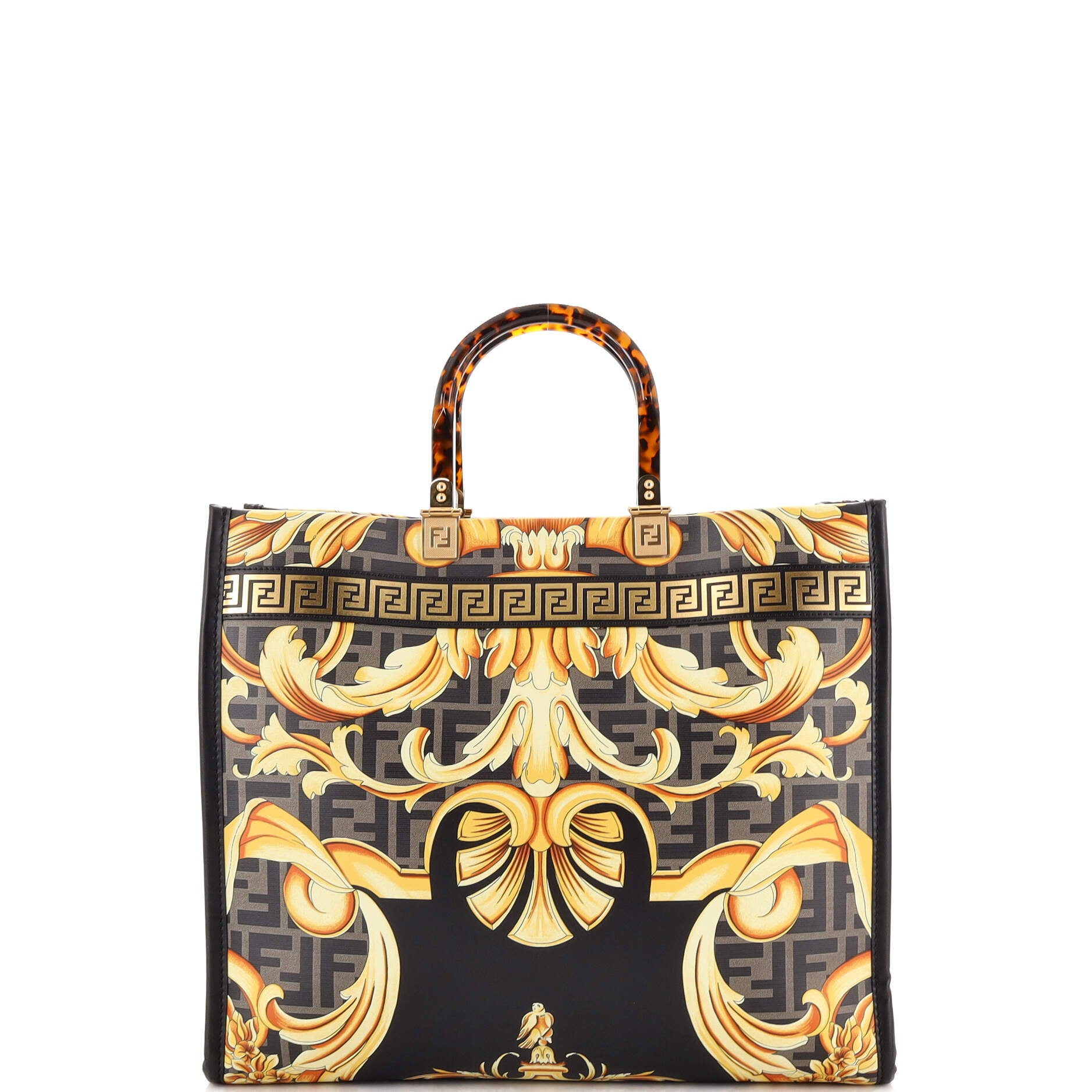 Versace Fendace Mini Peekaboo Handbag