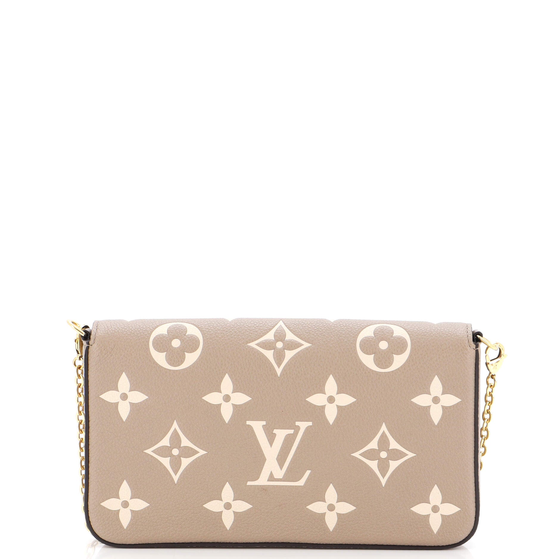 LOUIS VUITTON Felicie Pochette Monogram Empreinte Crossbody Bag Bicolo