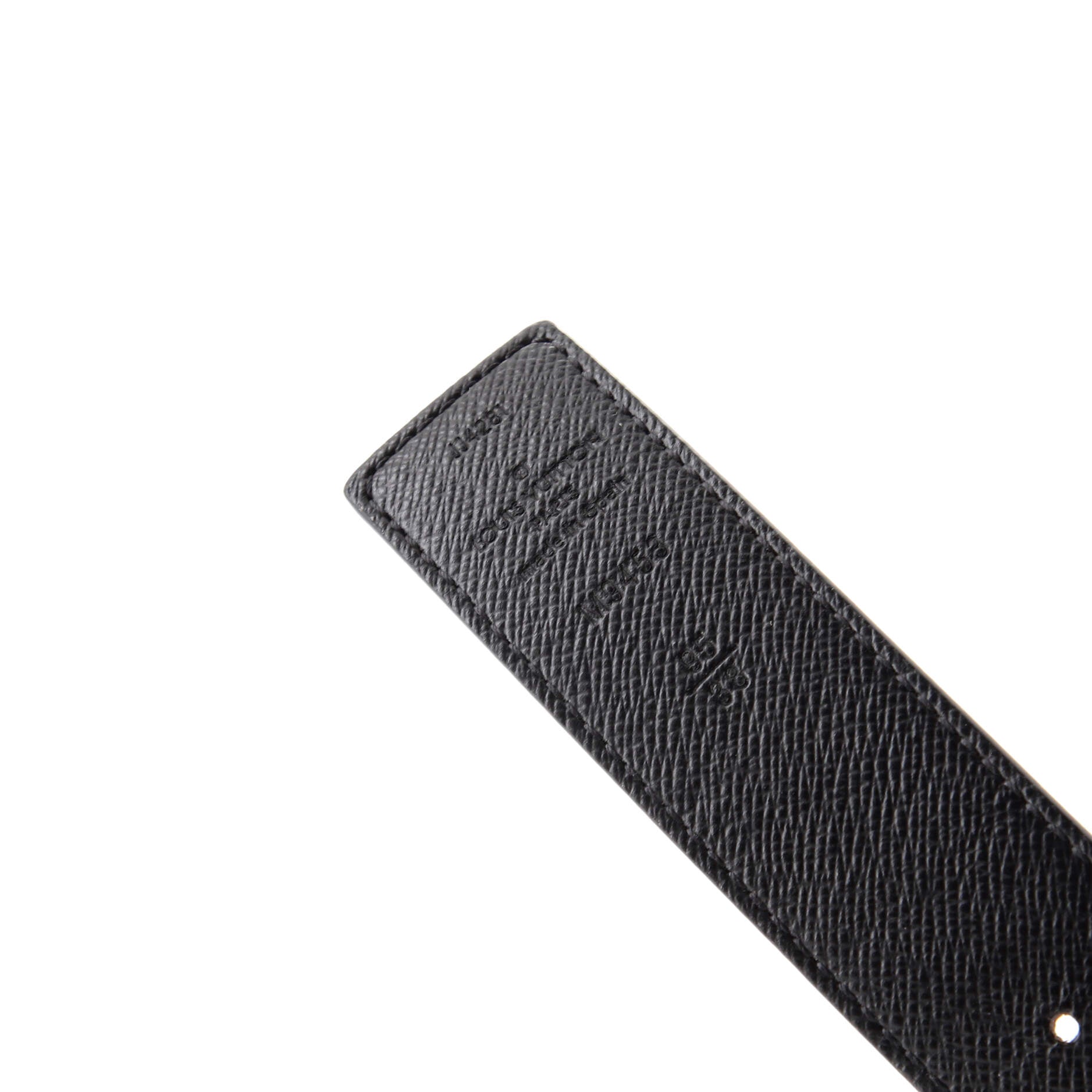 Louis Vuitton Louis Vuitton Ceinture LV Initiales 30mm Black Epi