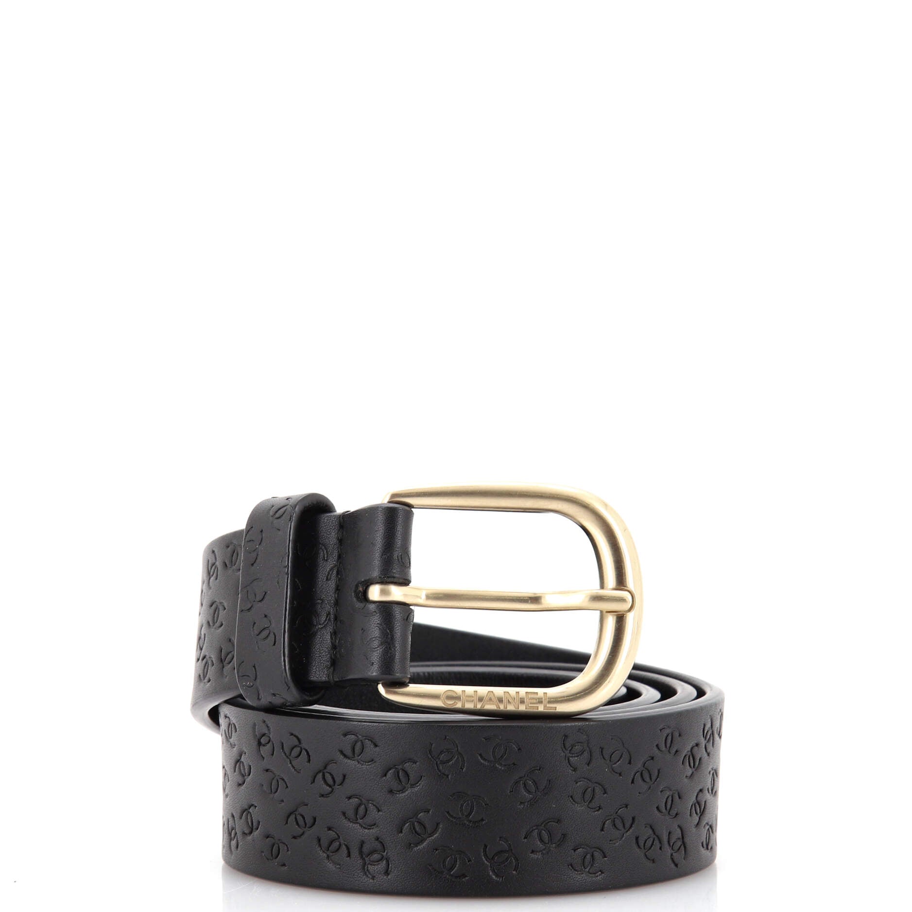 Chanel Black Leather Belt Size 70 – Luxeparel