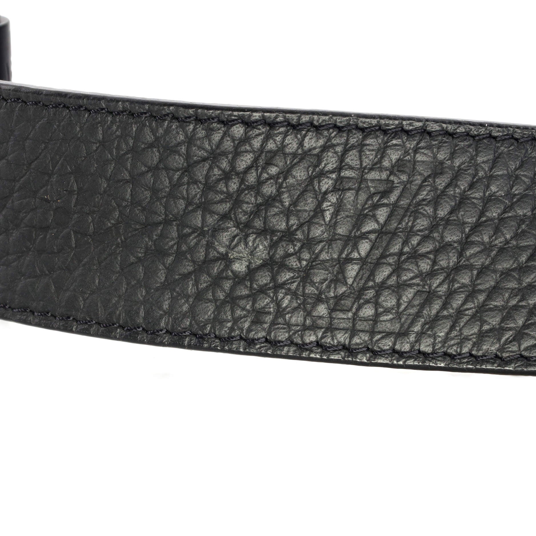 Twist leather belt Louis Vuitton Black size S International in Leather -  37651357