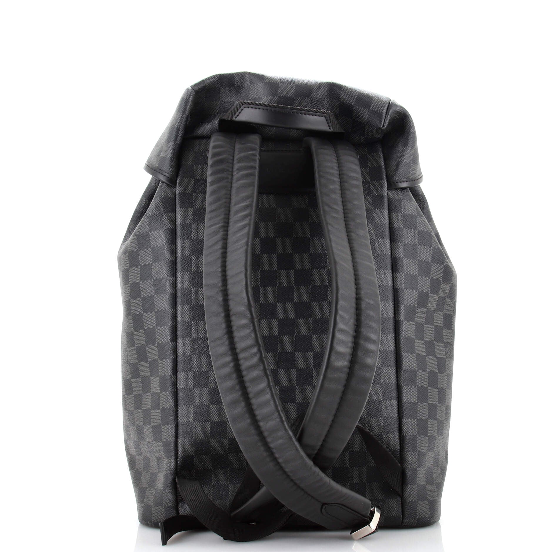 AUTHENTIC Men’s Louis Vuitton Zack Backpack Damier Graphite Canvas Black  Leather