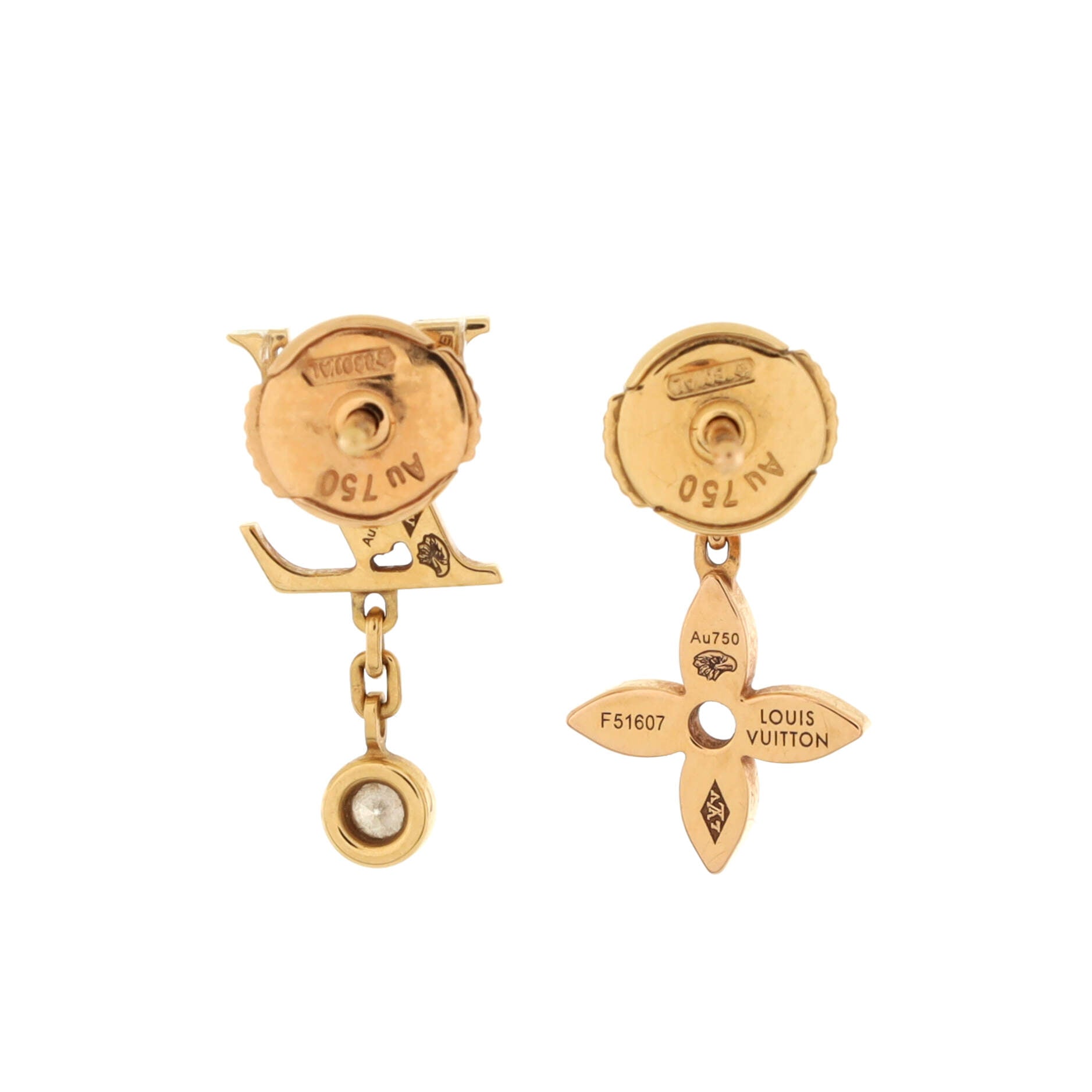 Louis Vuitton Idylle Blossom LV Single Ear Stud Earring Earrings 18K Rose  Gold with Diamond Rose gold 226050511