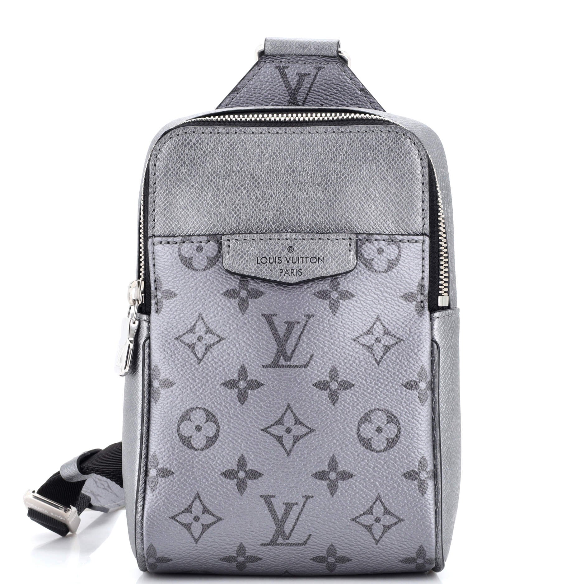 Louis Vuitton Black Monogram Canvas and Leather Taigarama Outdoor Sling Bag