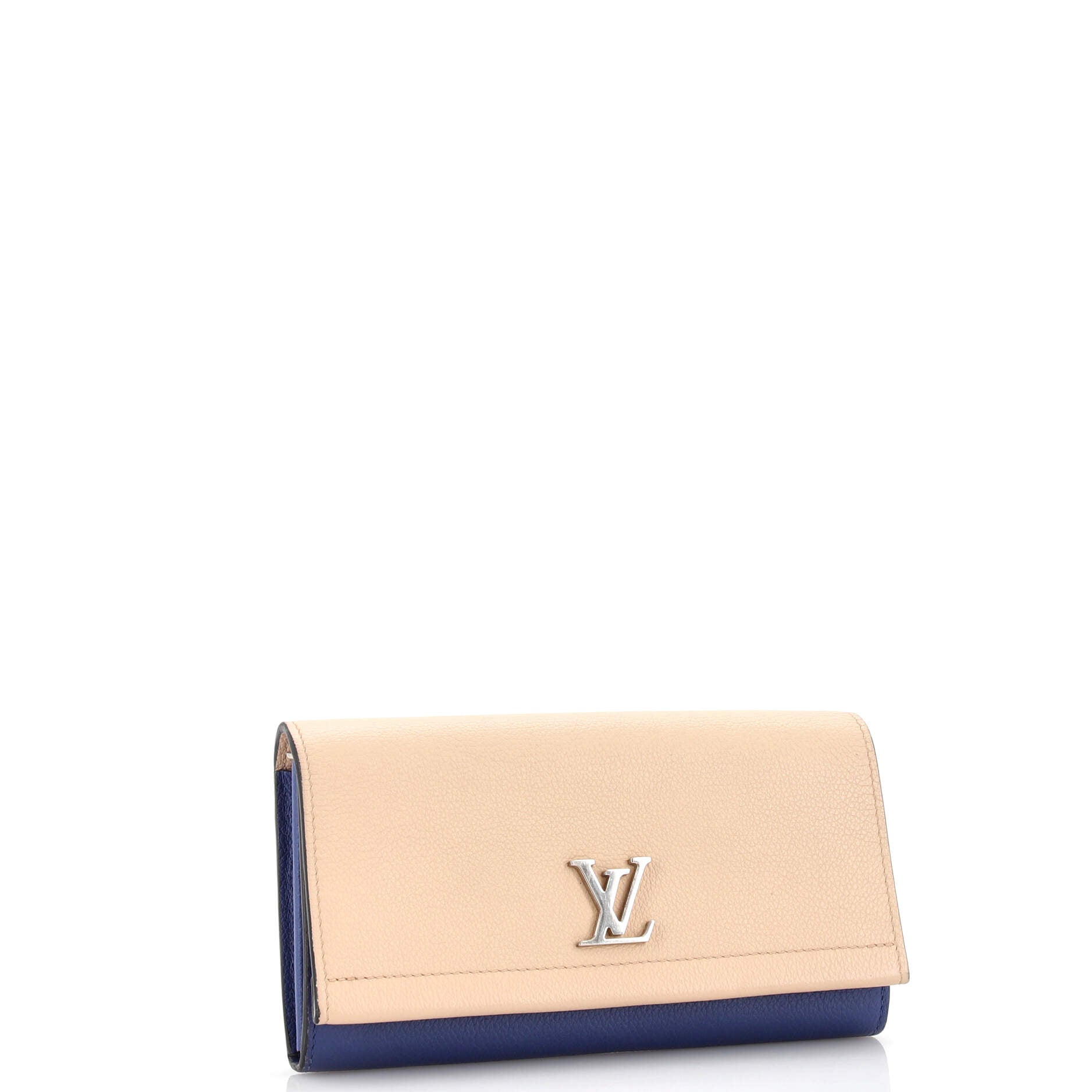 Wallet Louis Vuitton Soft Calf Leather Portefeuille Lock Me 2