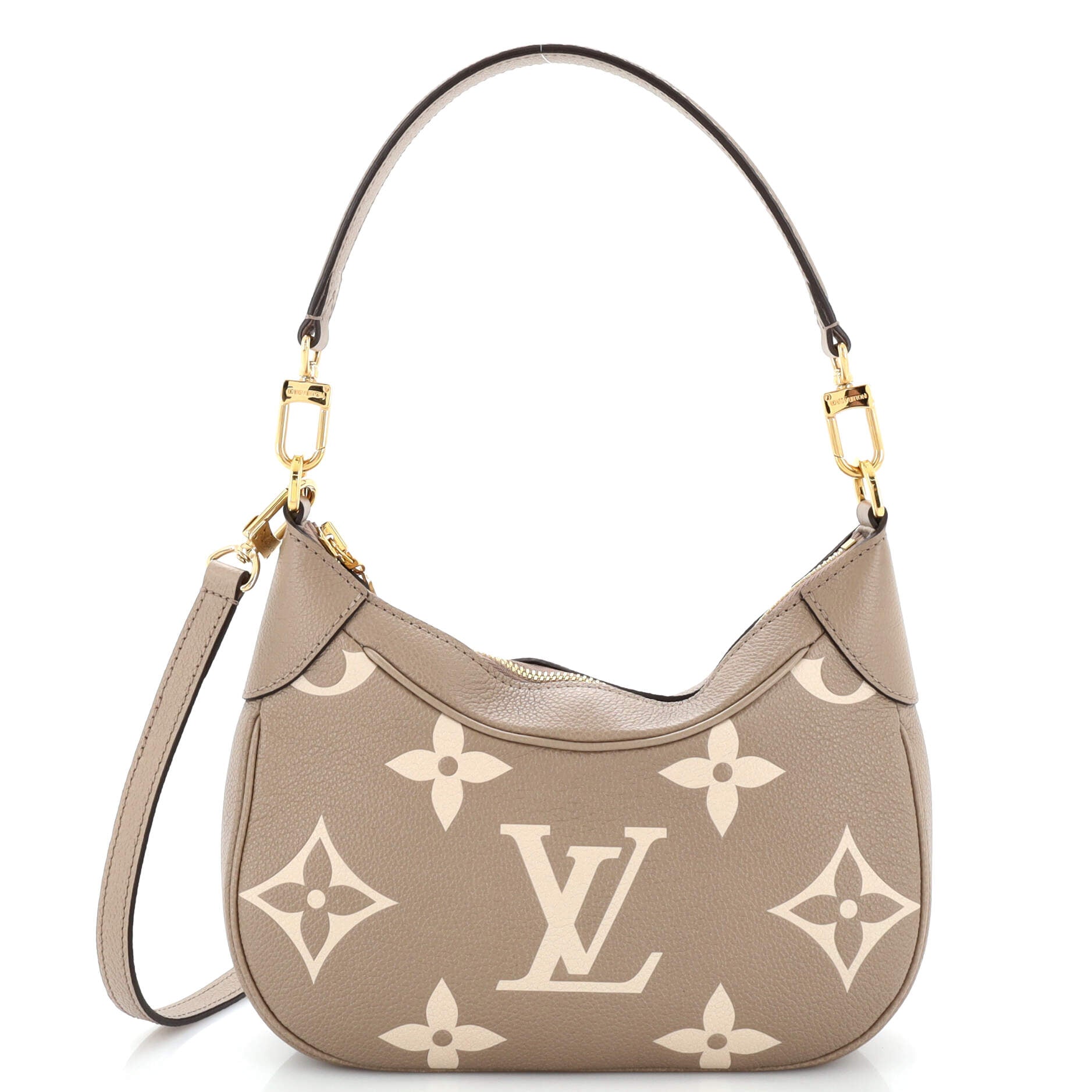 Louis Vuitton, Bags, Louis Vuitton Bagatelle Nm Handbag Bicolor Monogram  Empreinte Giant Neutral