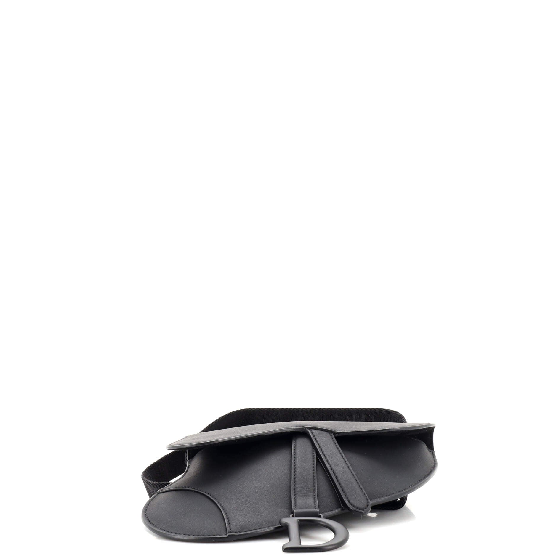 Christian Dior Saddle Belt Bag Black Ultra Matte Calfskin