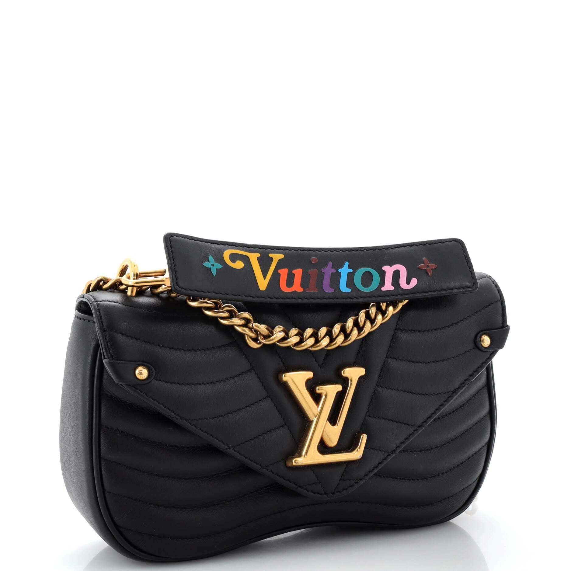 Coeur new wave leather handbag Louis Vuitton Black in Leather