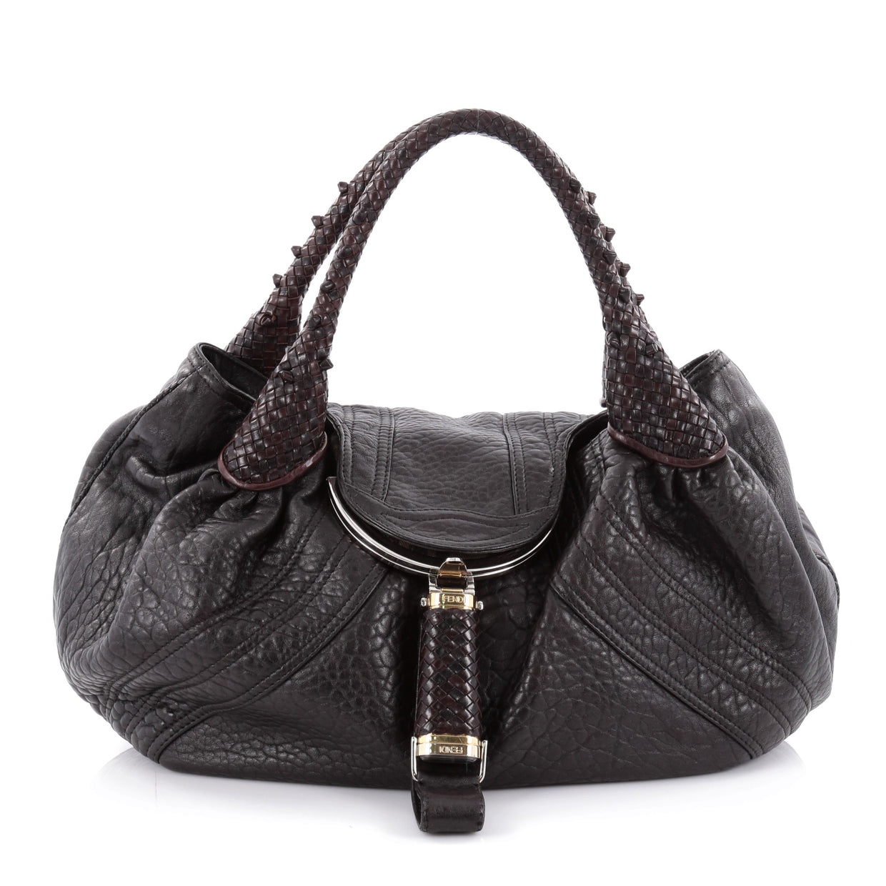 Buy Fendi Spy Bag Leather Brown 2273602