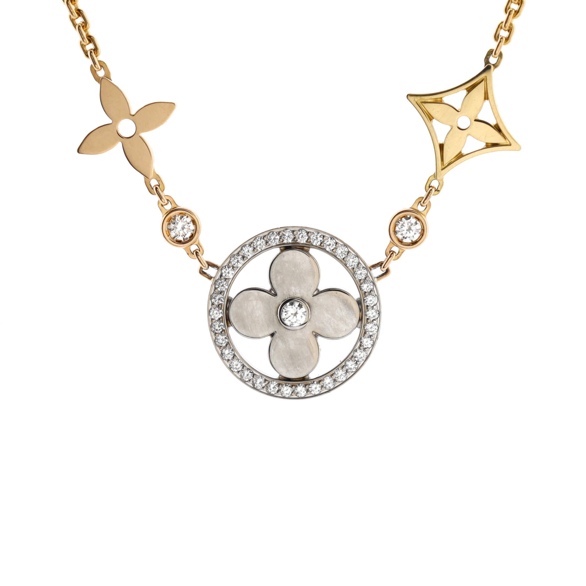 Products by Louis Vuitton: Idylle Blossom Charms Necklace, 3 Golds