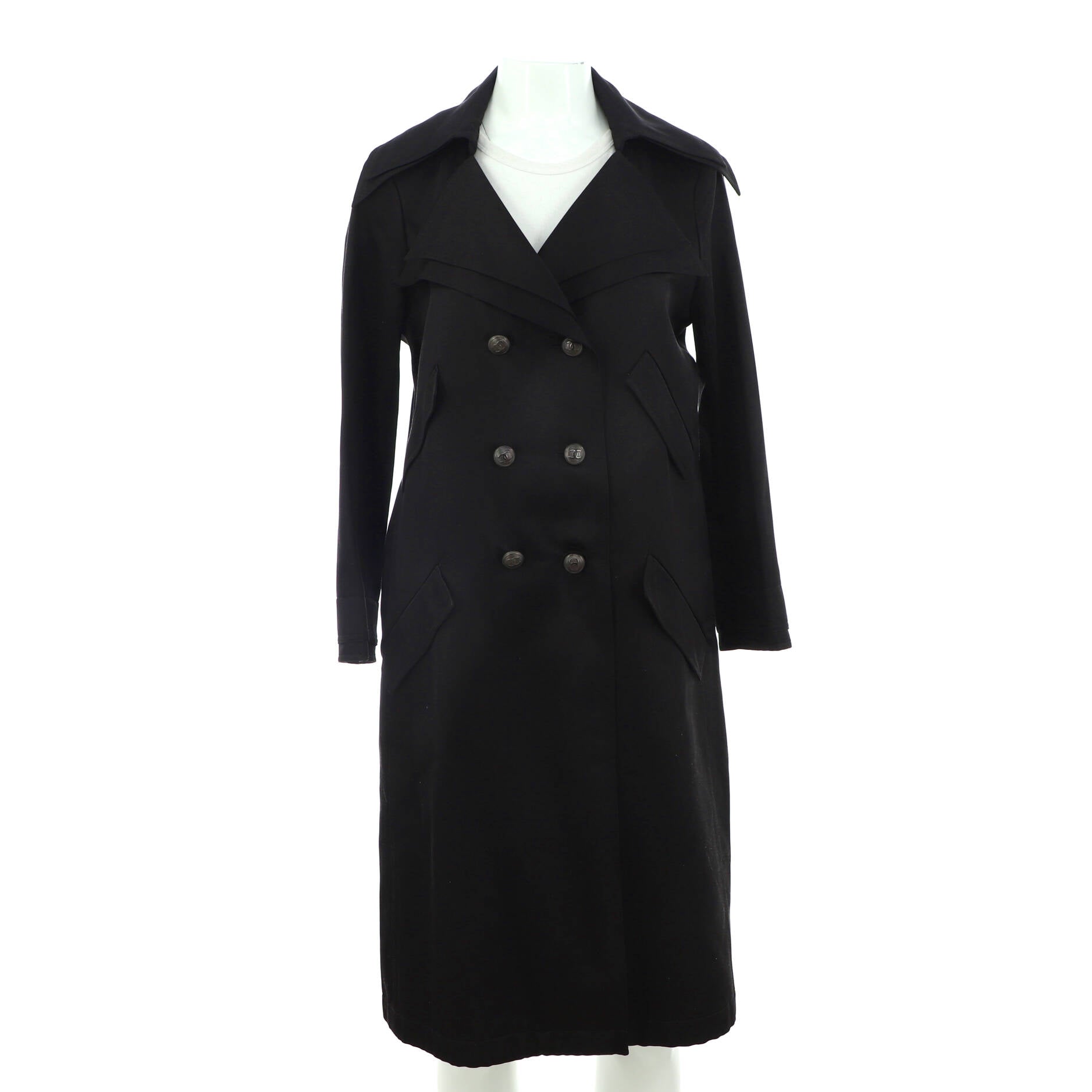 Women's Double Breasted Trench Coat Silk