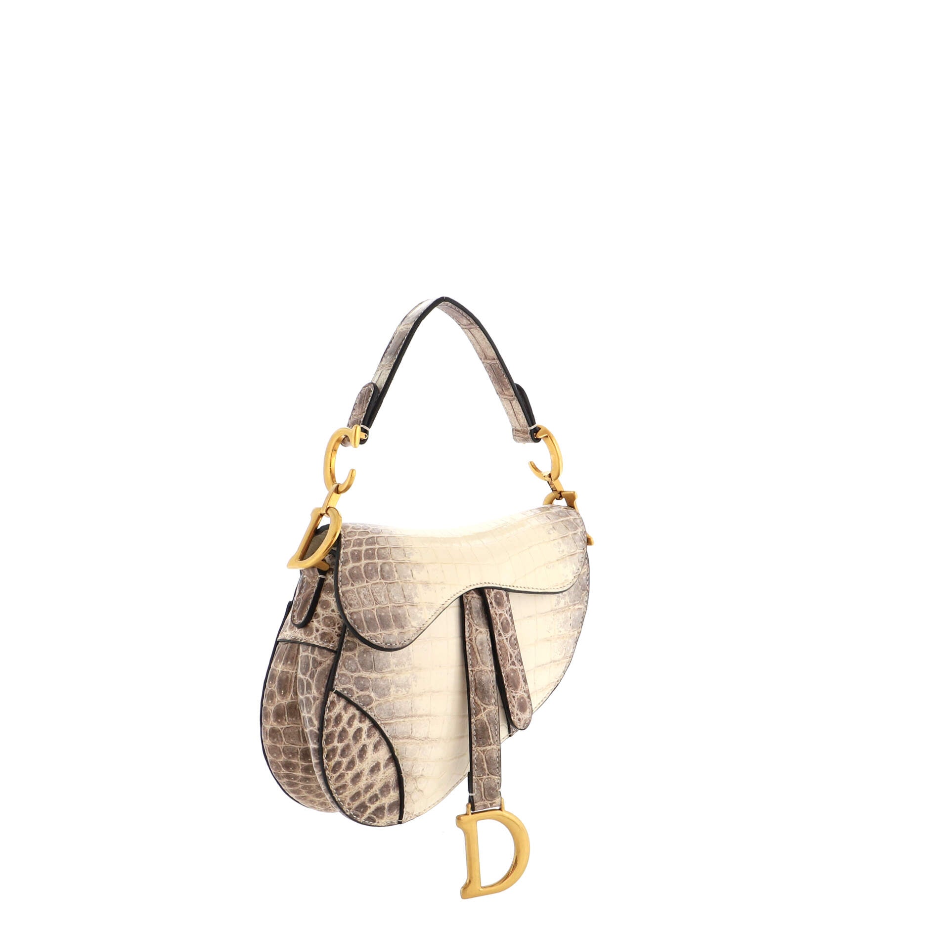 Christian Dior Saddle Bag Himalaya Crocodile Mini