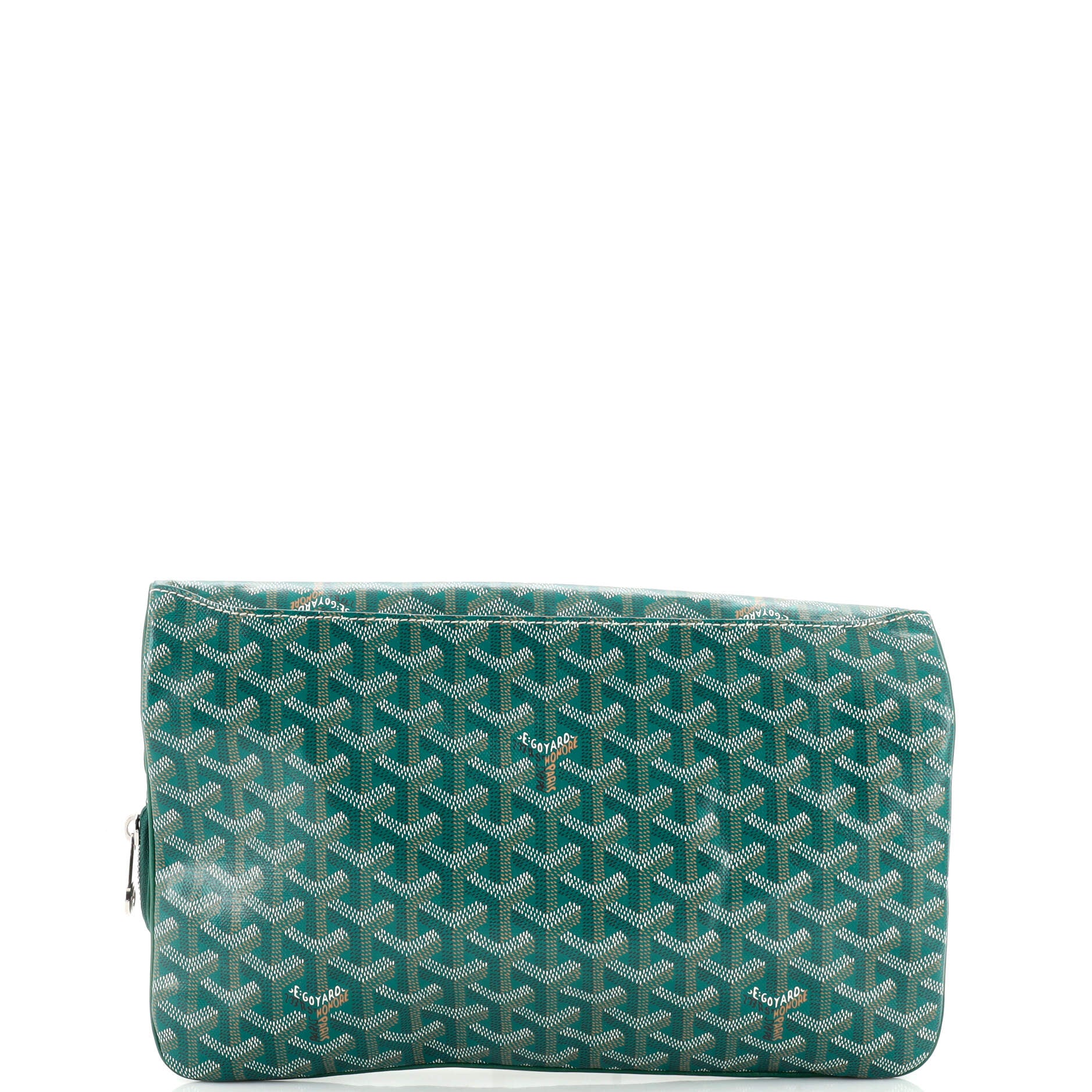 Goyard, Accessories, Goyard Senat Zip Pouch Coated Canvas Mm Green