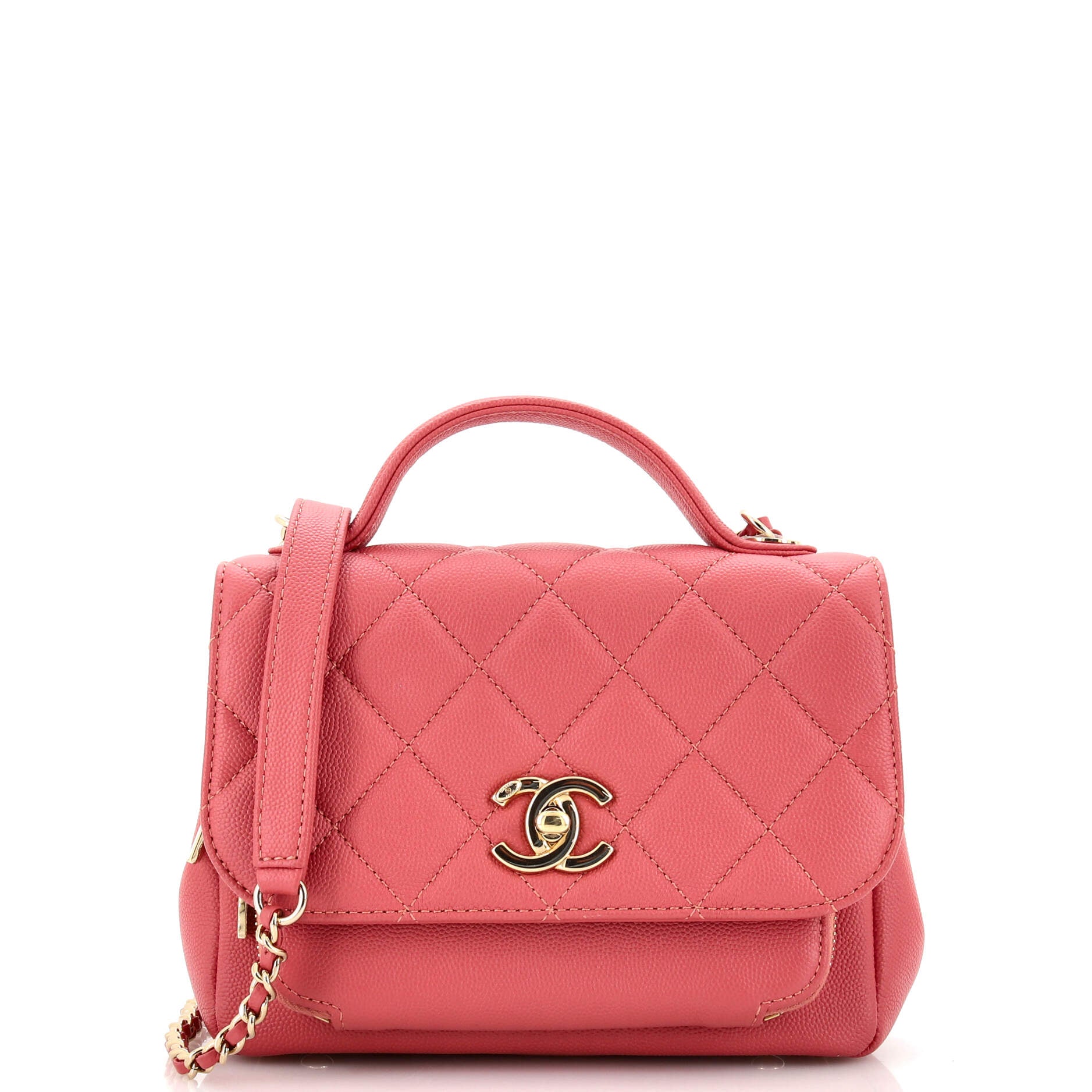 Chanel Business Affinity Flap Bag Quilted Caviar Small