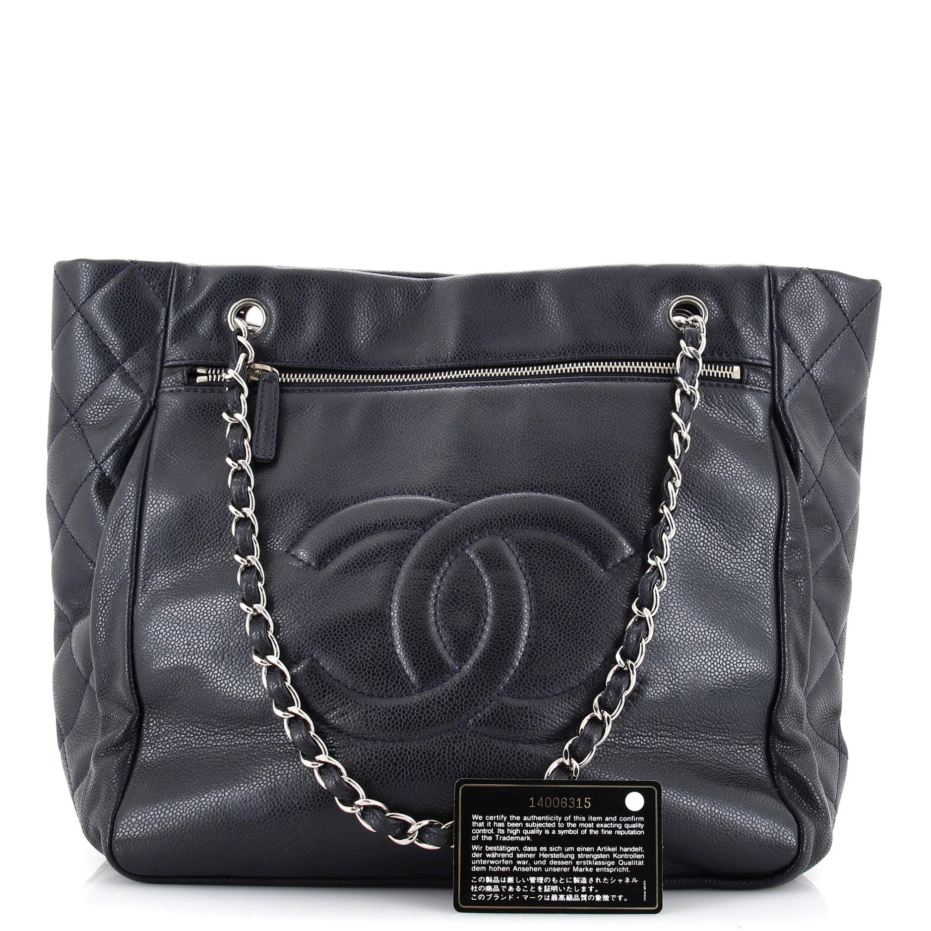 chanel leather bag caviar quilted