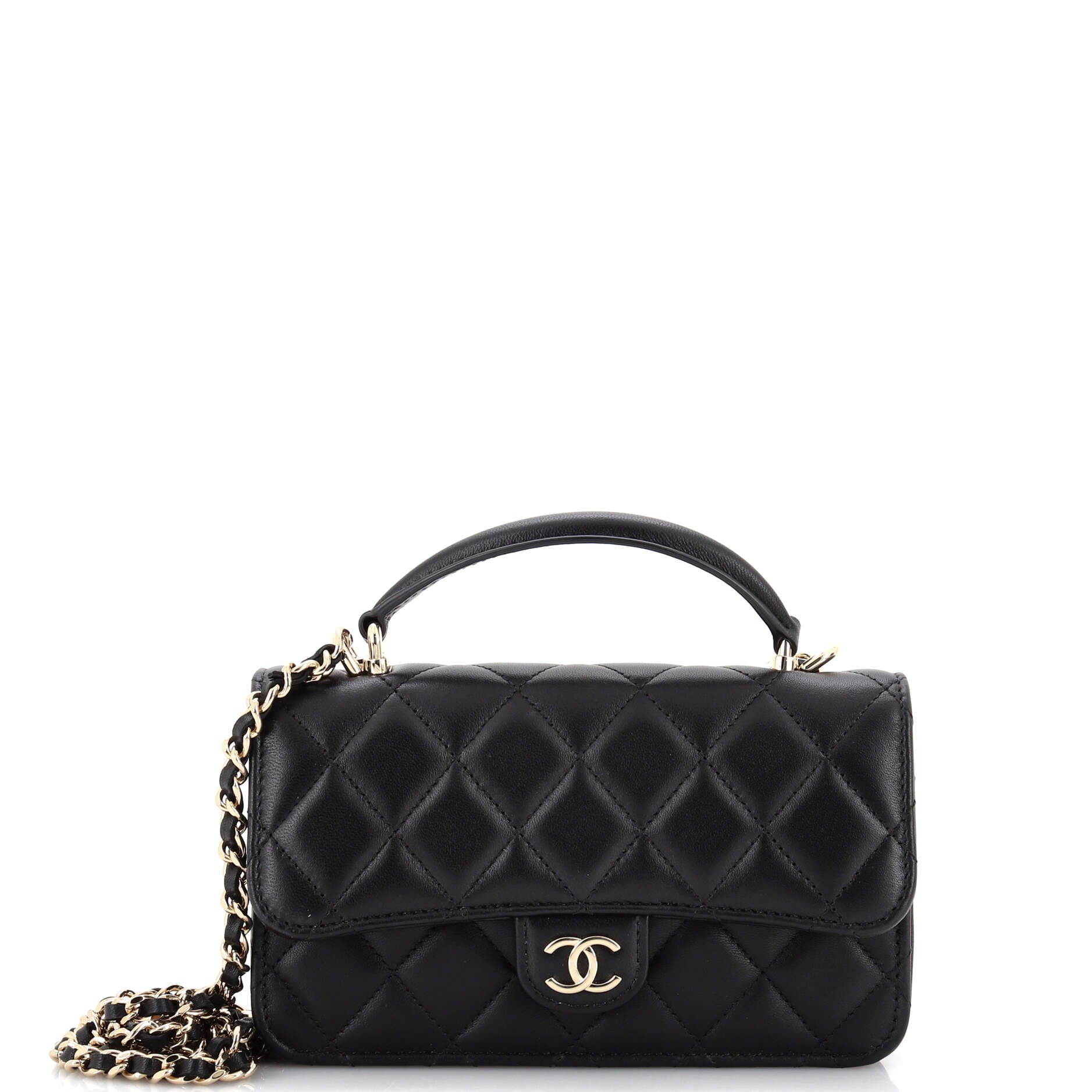 Chanel Lambskin Trendy CC Top Handle Small Shoulder Bag (SHF-22999