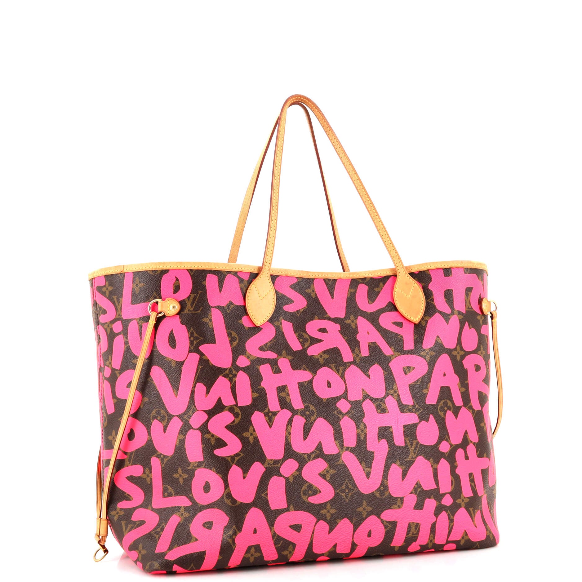 Louis Vuitton, Louis Vuitton Limited Edition Pink Monogram Graffiti Canvas  Neverfull GM Bag (2009)