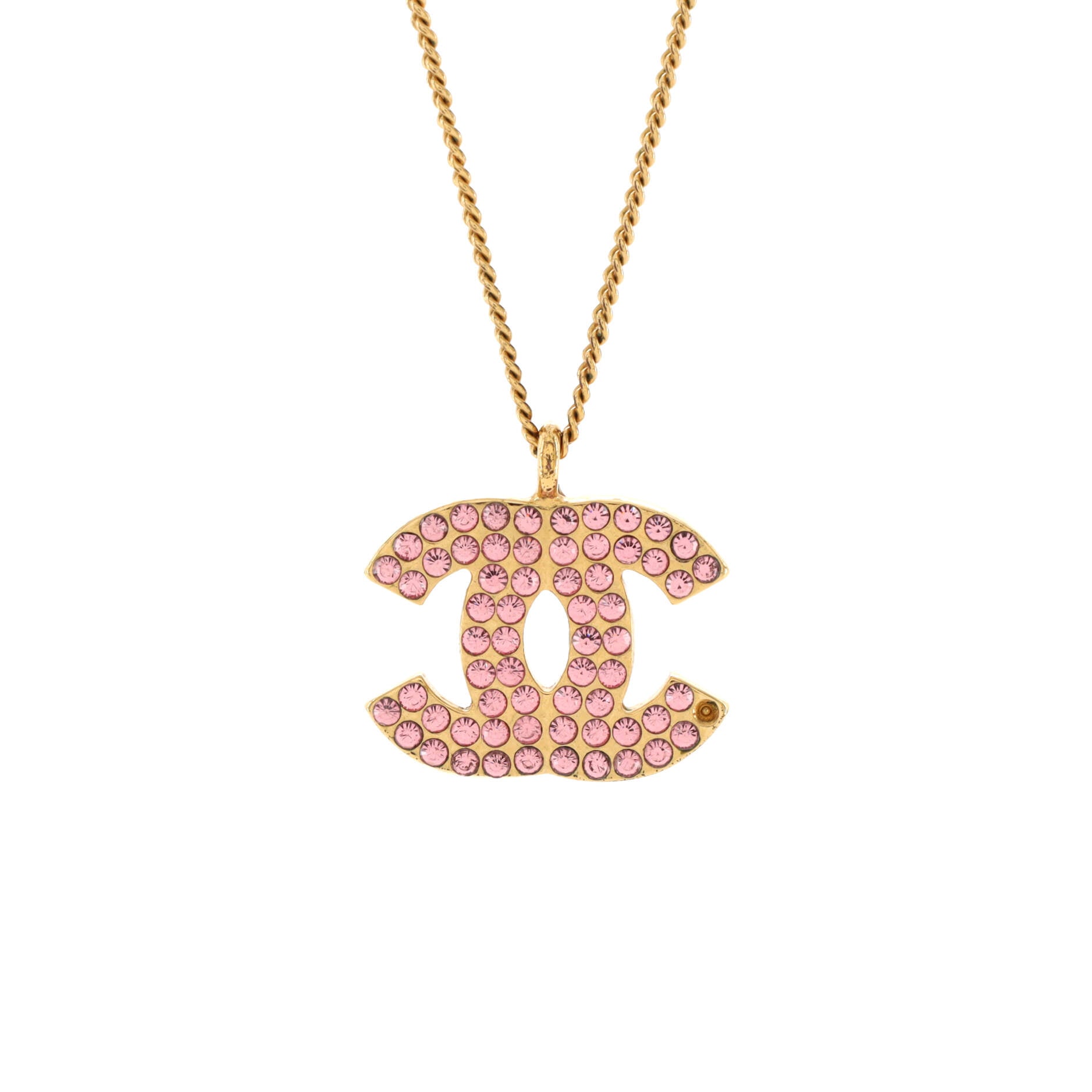 Chanel Pre-owned 1995 Heart Charm Chain Belt - Gold