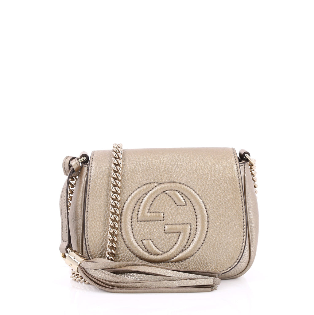 Buy Gucci Soho Chain Strap Crossbody Bag Leather Small 2302302 – Rebag