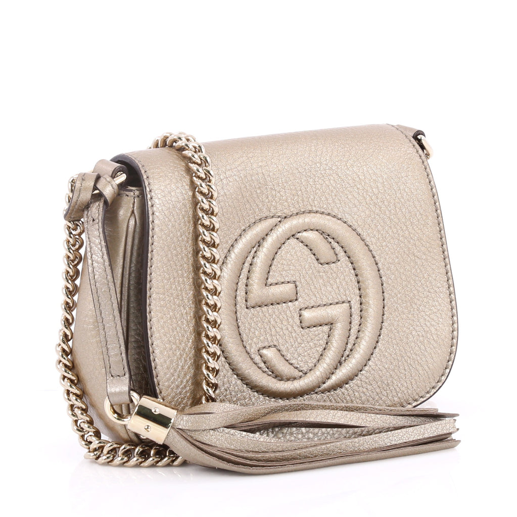 Buy Gucci Soho Chain Strap Crossbody Bag Leather Small 2302302 – Trendlee