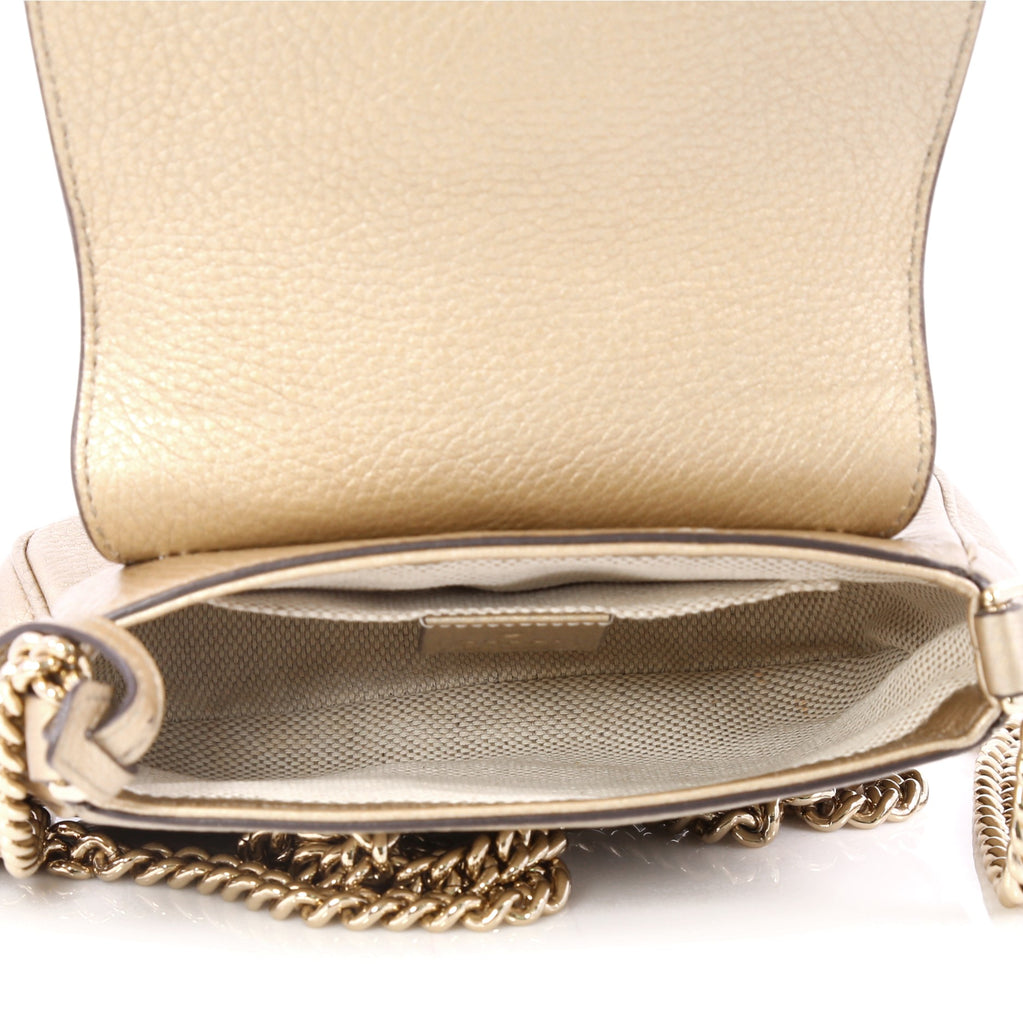Buy Gucci Soho Chain Strap Crossbody Bag Leather Small 2302302 – Rebag