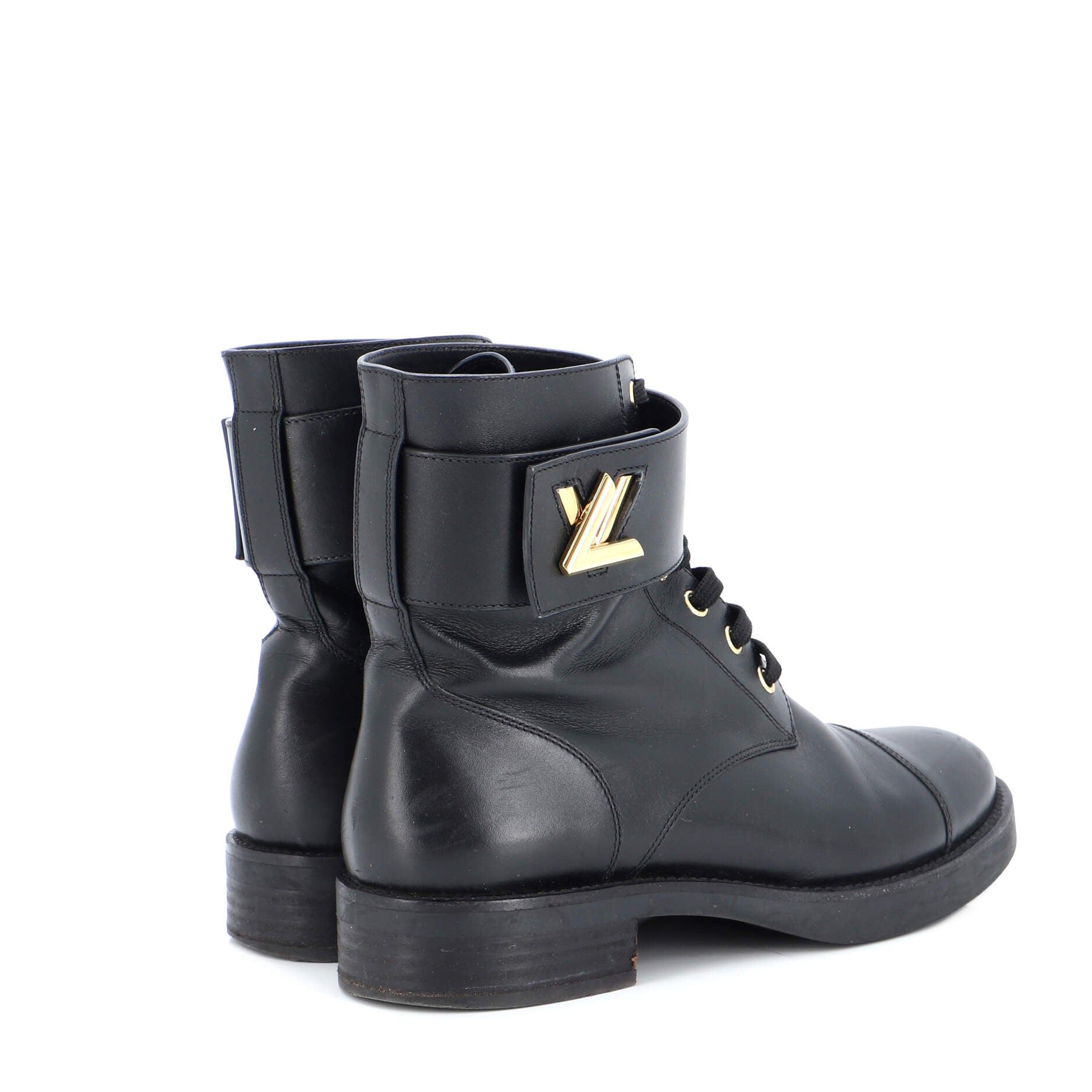 LOUIS VUITTON Wonderland Flat Ranger Patent Monogram Canvas Boot