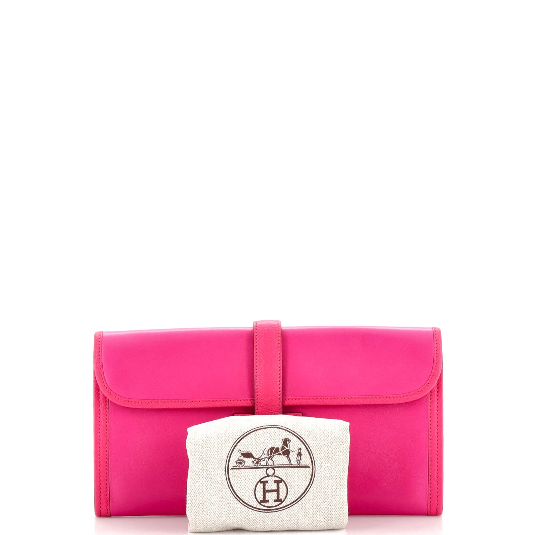 hermes jige clutch magnolia swift Pink