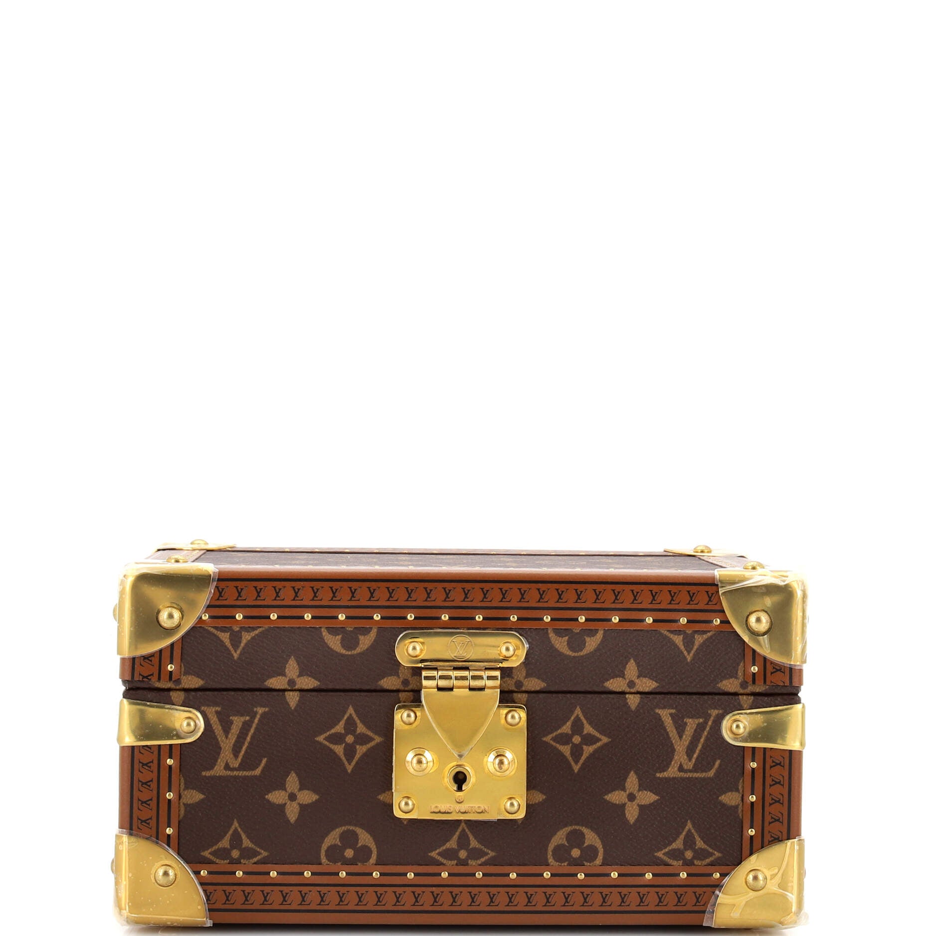 Louis Vuitton Coffret Tresor Jewelry Box Monogram Canvas Brown