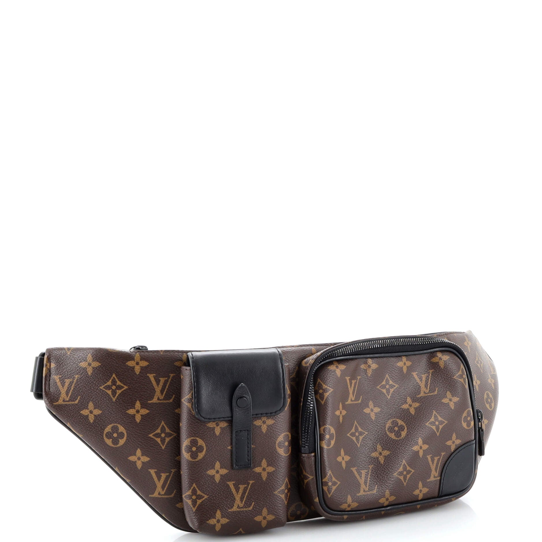 Louis Vuitton Geronimo Brown Canvas Clutch Bag (Pre-Owned)