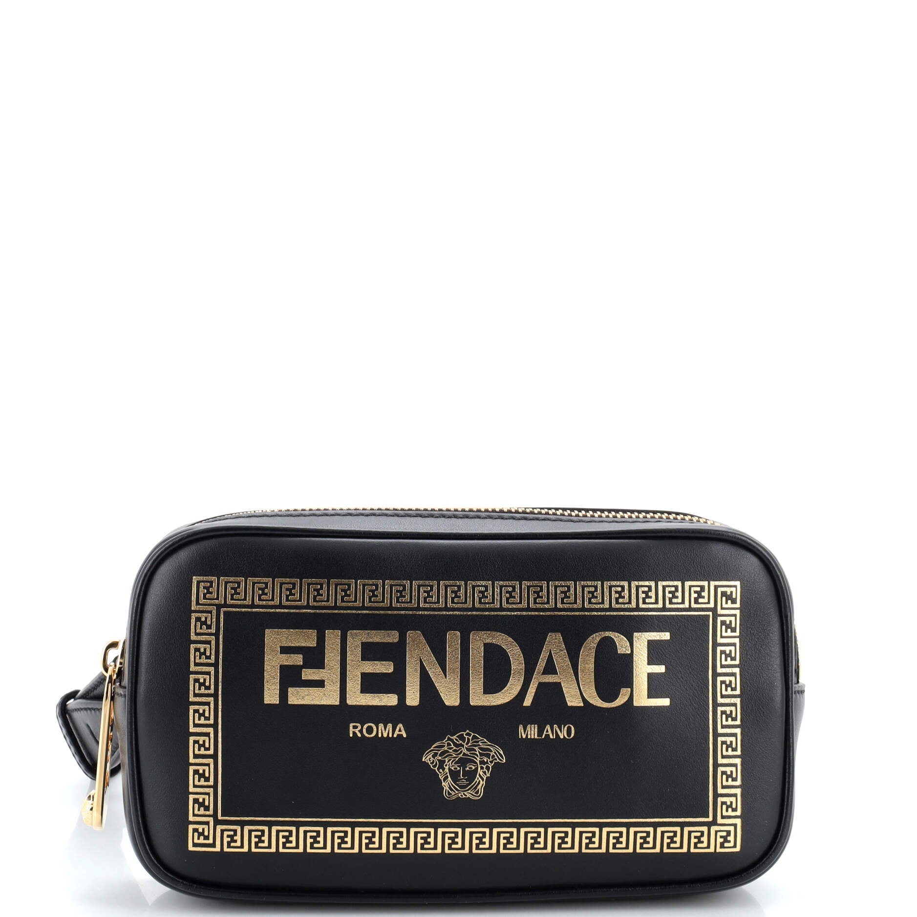 x Fendi Fendace Logo Camera Bag Printed Leather