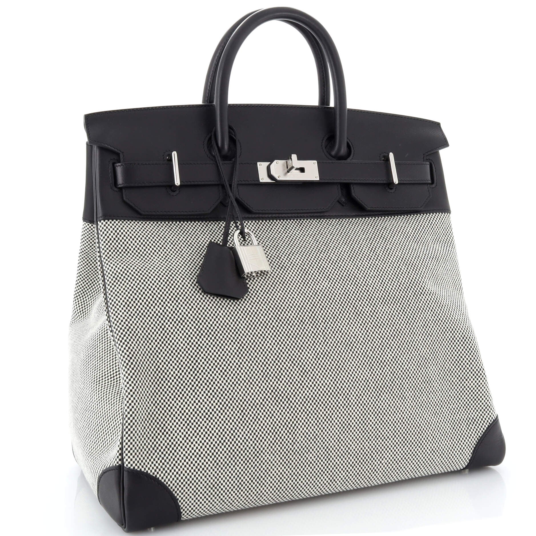 Hermes HAC Birkin Bag Grey Togo with Palladium Hardware 40 Gray