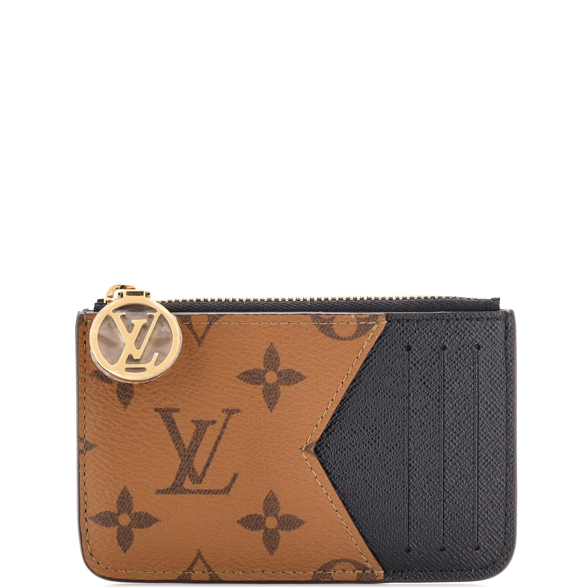 Louis Vuitton x Nigo Double Card Holder Monogram Stripes Brown