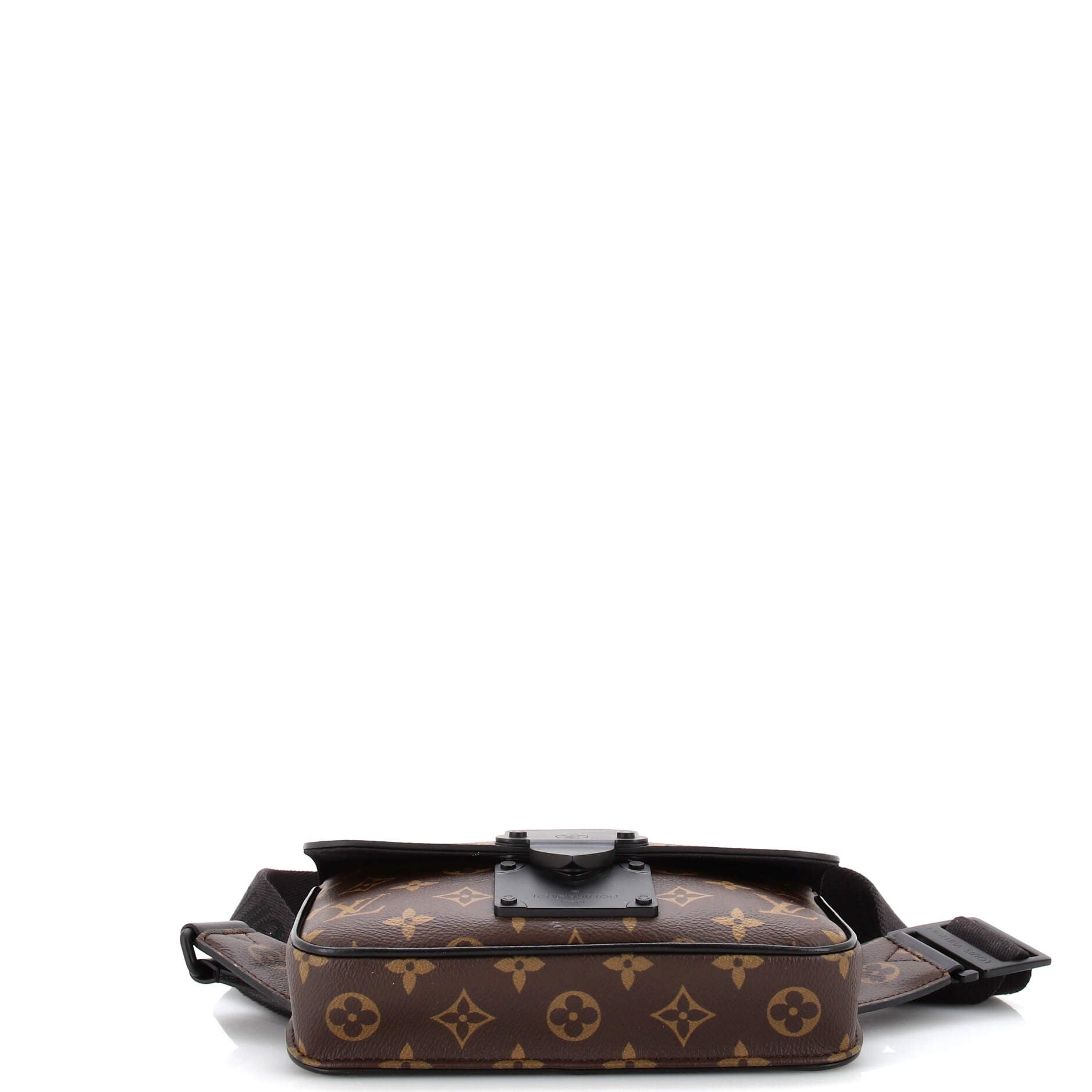 Louis Vuitton Monogram Macassar S Lock Messenger Bag - Brown Waist