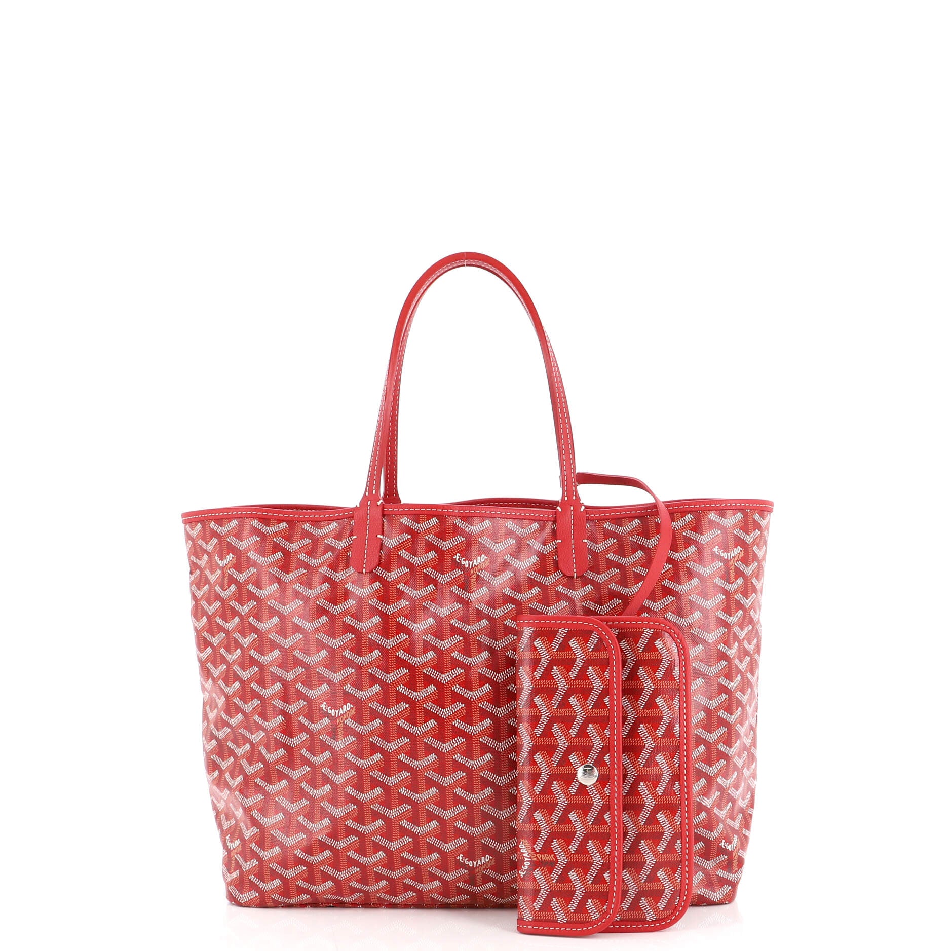 Goyard White And Pink Claire-Voie Coated Canvas Saint Louis GM