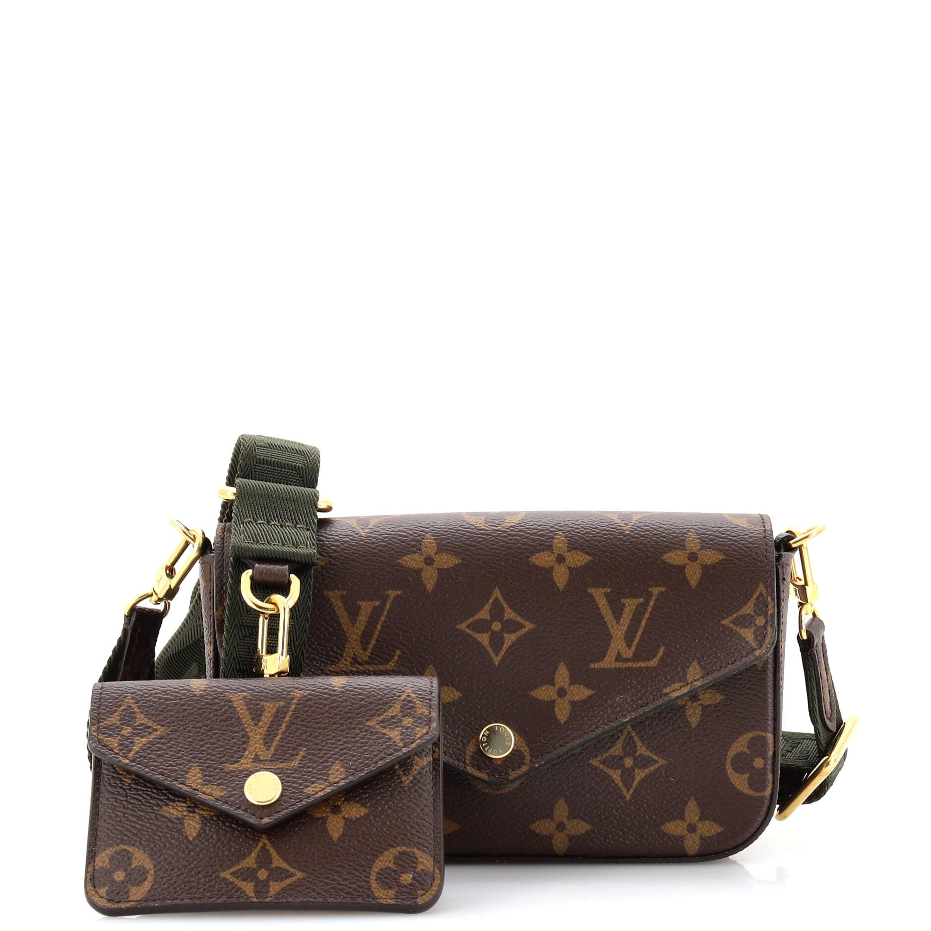 Louis Vuitton Felicie Strap & Go Handbag Fall for You Monogram