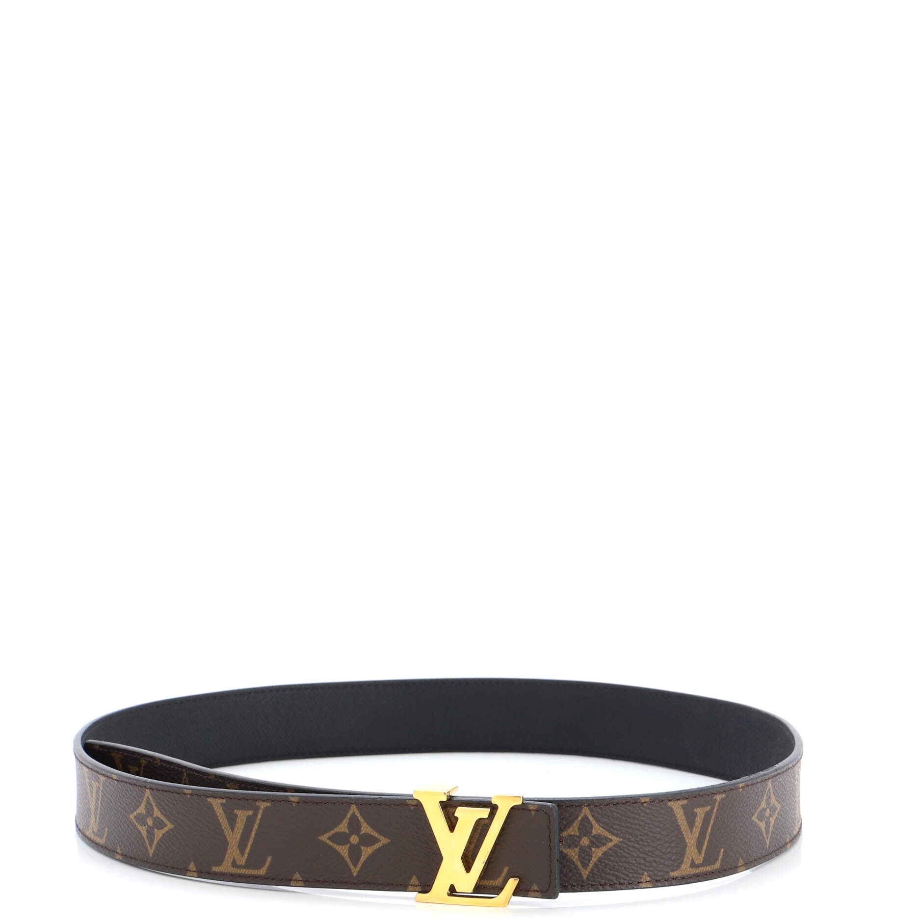 Louis Vuitton 2014 Pre-owned Damier Graphite Reversible Belt - Black