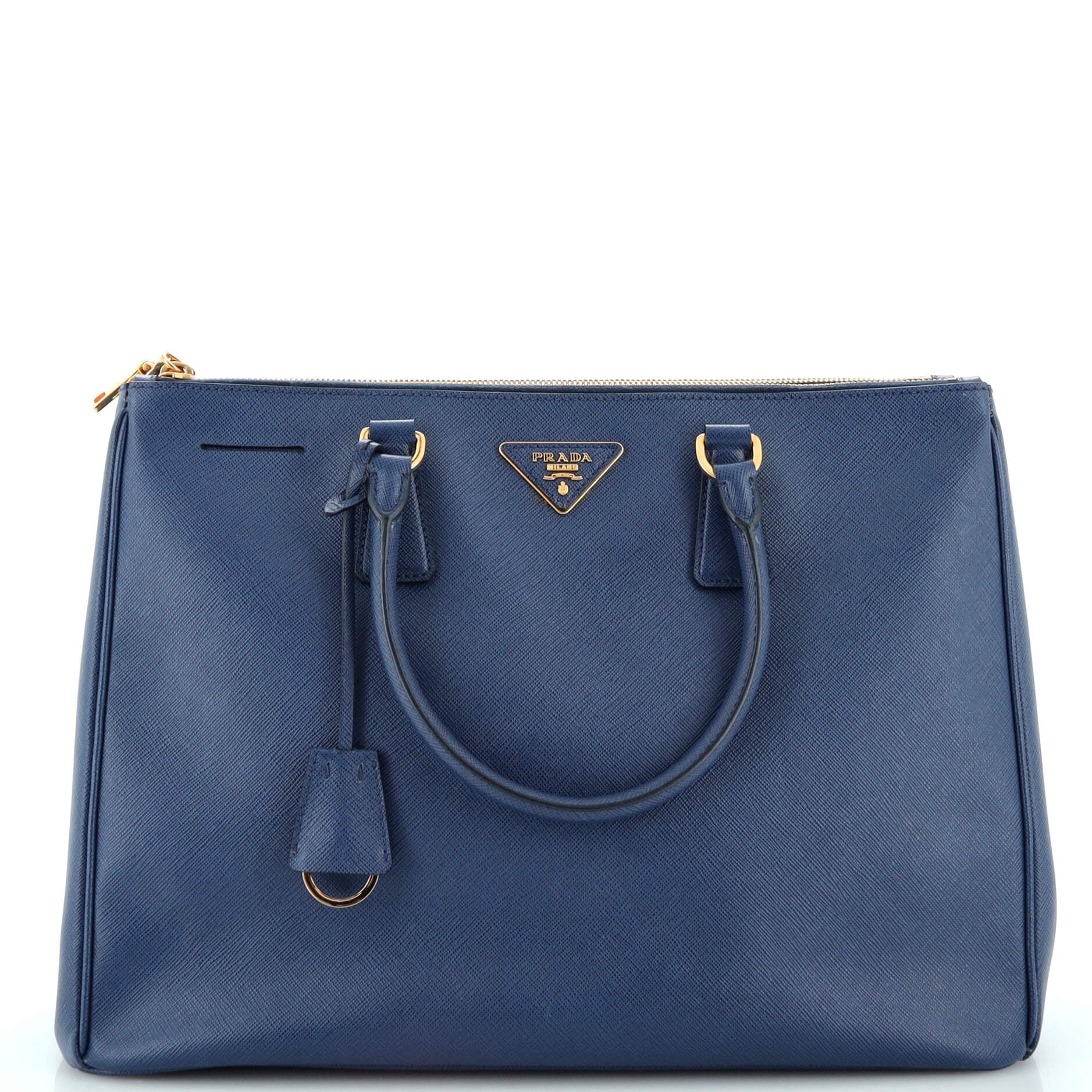 prada terry tote bag blue with bag new with no tags retail $1820