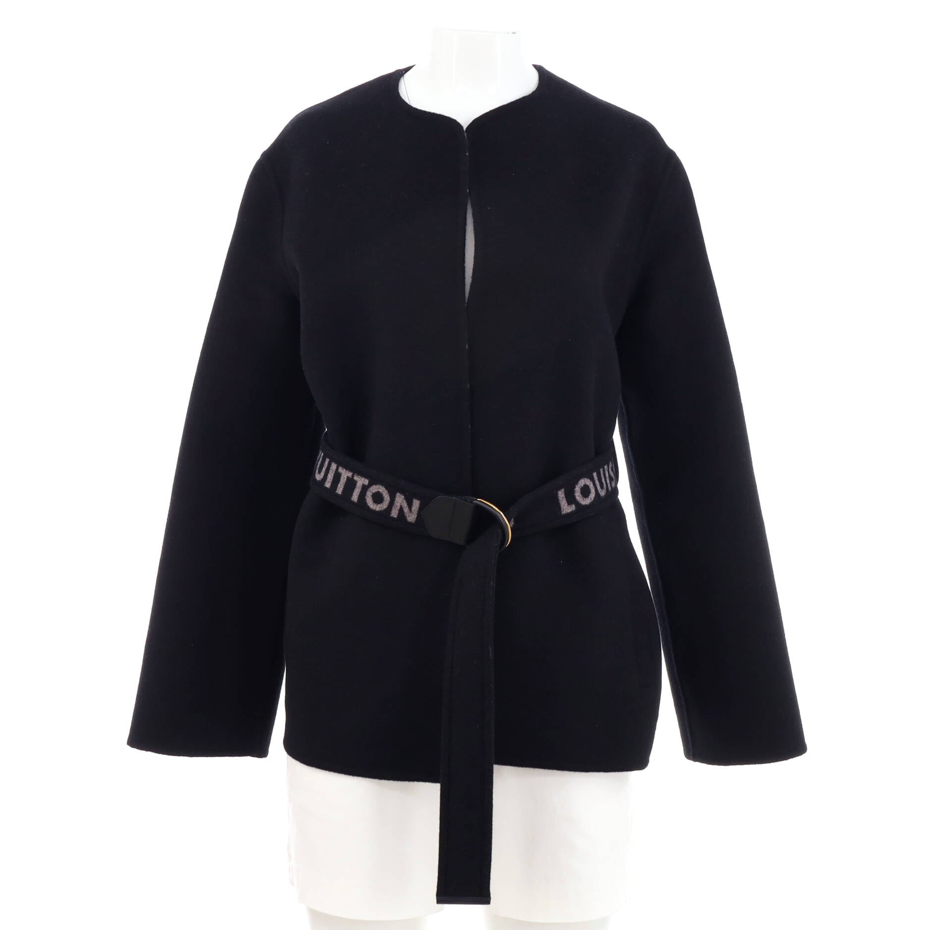 Louis Vuitton Monogram Jacquard Puffer Wrap Coat