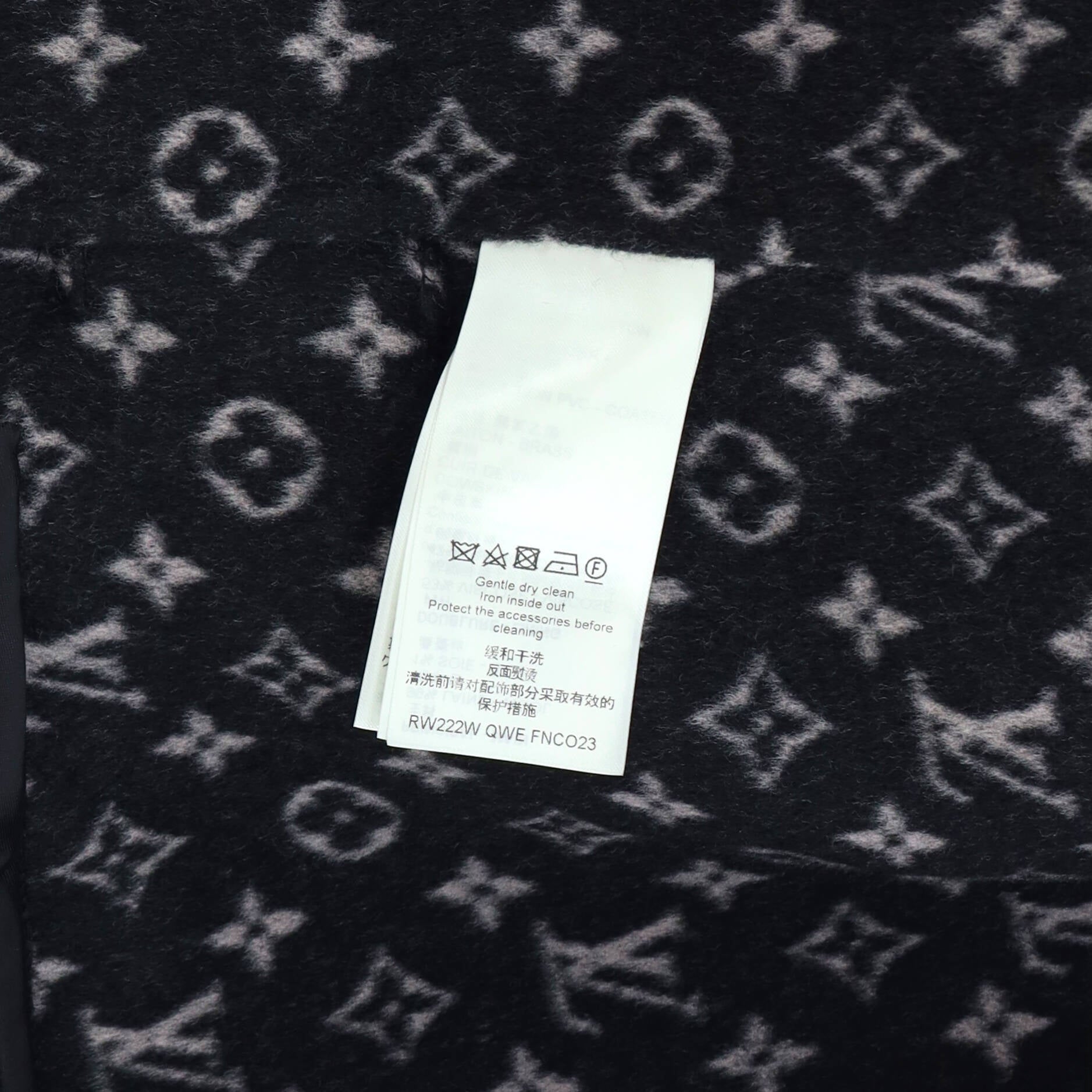 Louis Vuitton Signature Double Face Short Wrap Coat