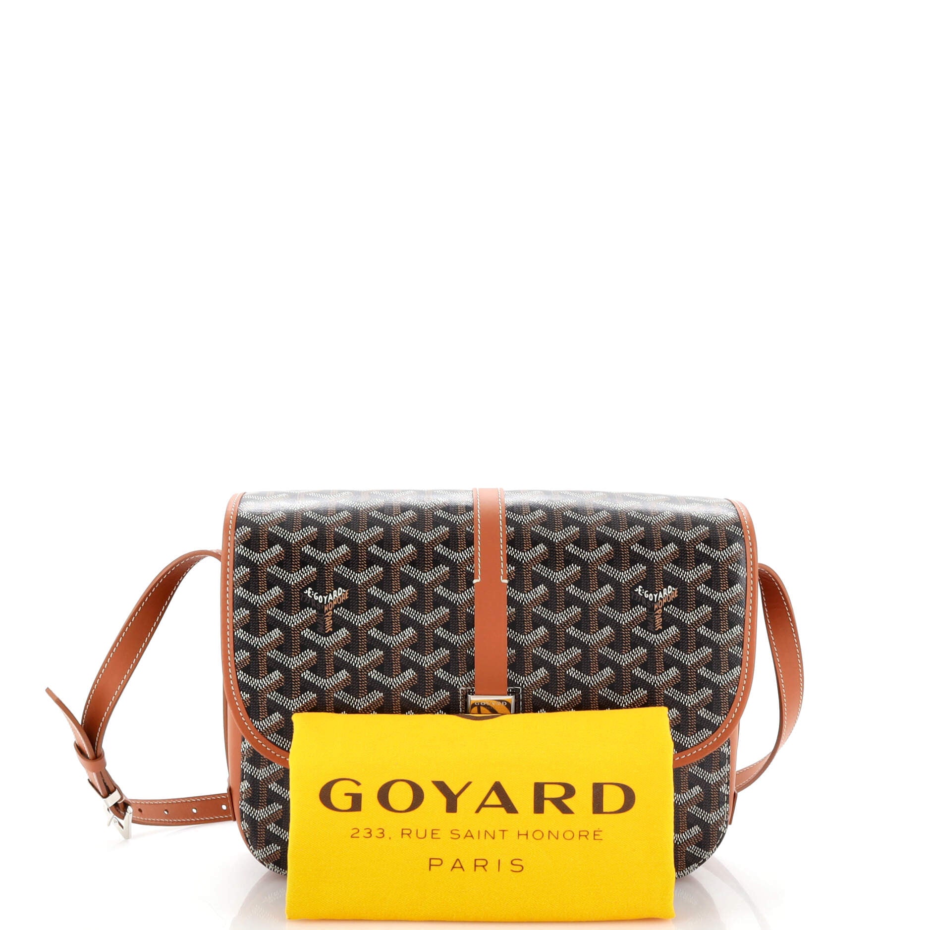 Goyard Belvedere Messenger Bag Coated Canvas PM Yellow 2370981