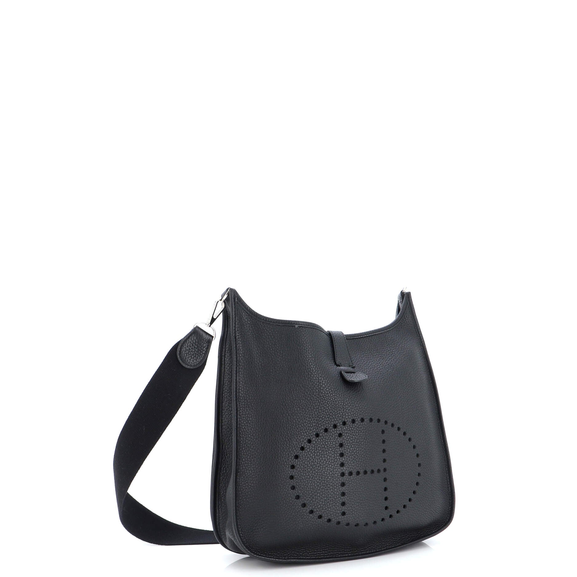 Hermes Evelyne Bag Gen I Clemence GM Black