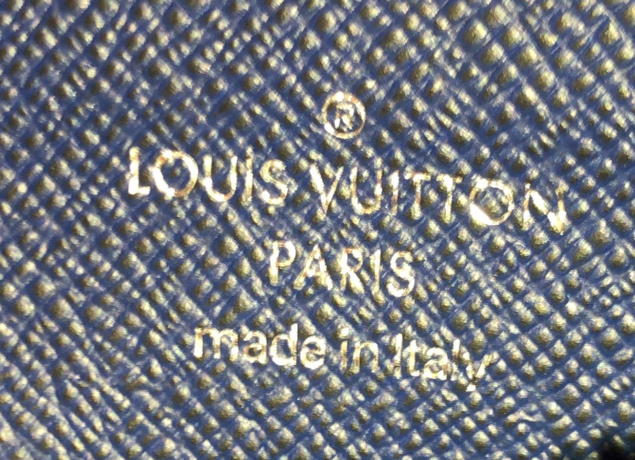 Louis Vuitton Coin Card Holder No.7 Trunk L'Oeil Vintage Monogram Canvas  Blue 23191950