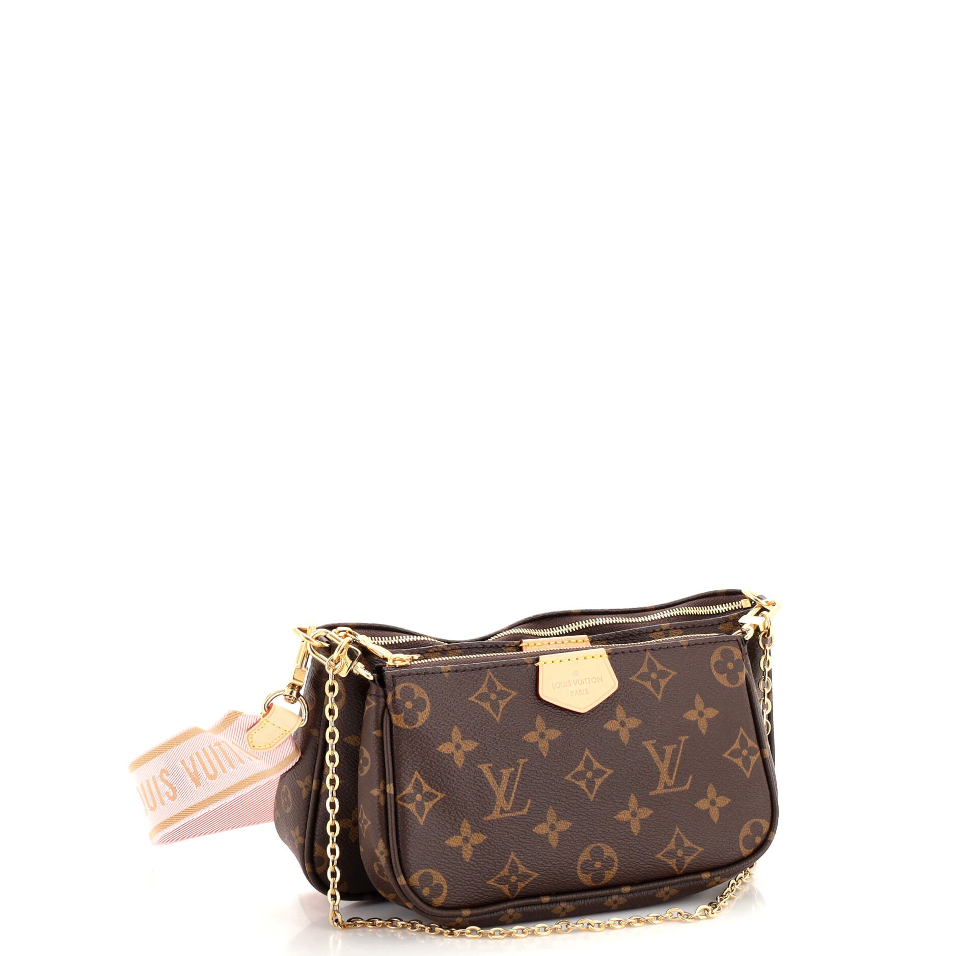 Louis Vuitton Khaki Monogram Multi Pochette Bag Trio Crossbody