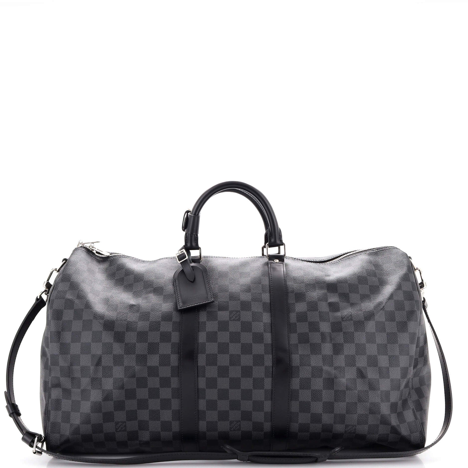 Louis Vuitton Keepall Bandouliere Bag Alps Patches Damier Graphite