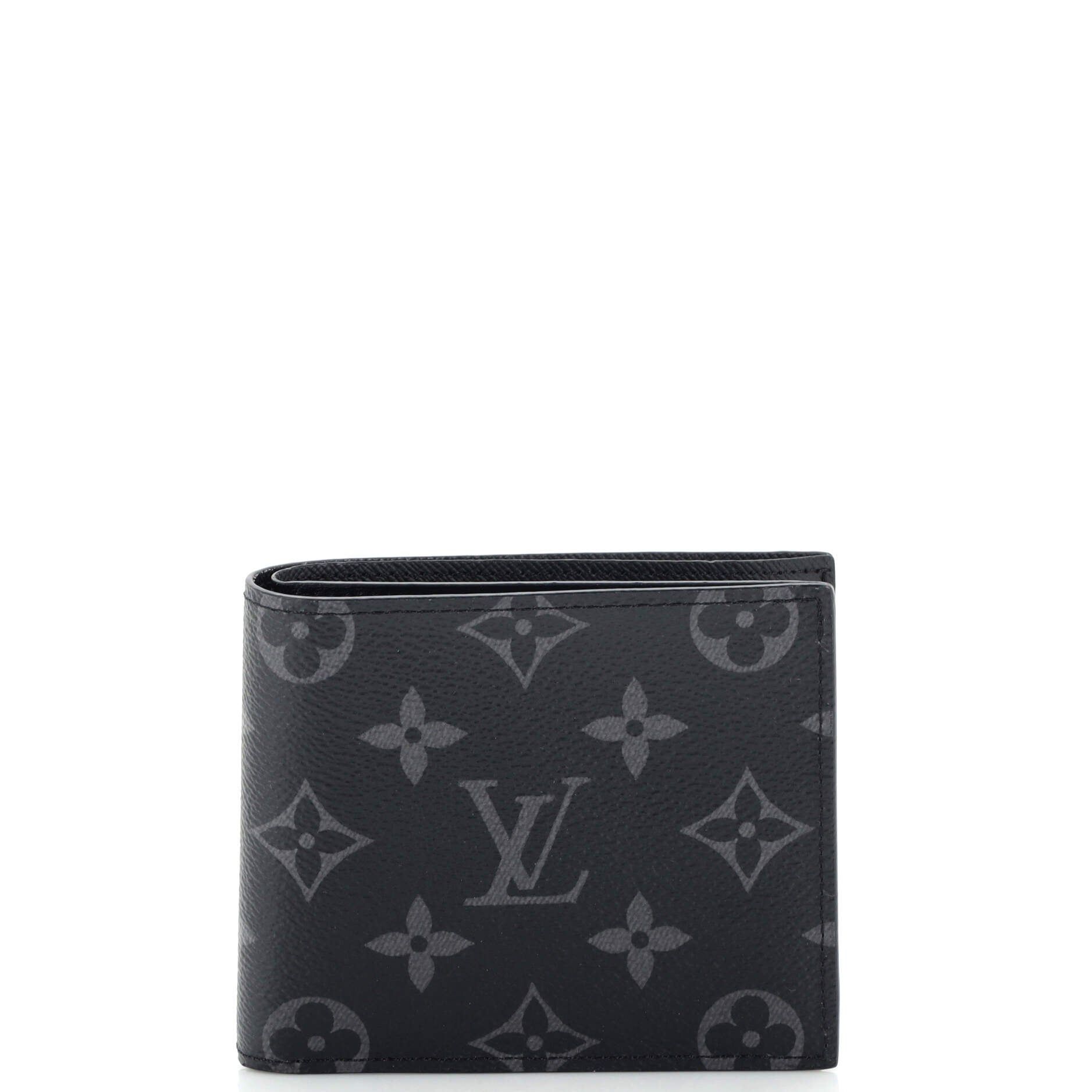 Louis Vuitton Zippy Wallet Monogram Eclipse Canvas Vertical Black