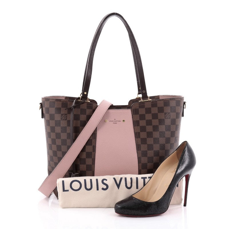 Buy Louis Vuitton Jersey Handbag Damier Canvas with Leather 2322501 – Trendlee